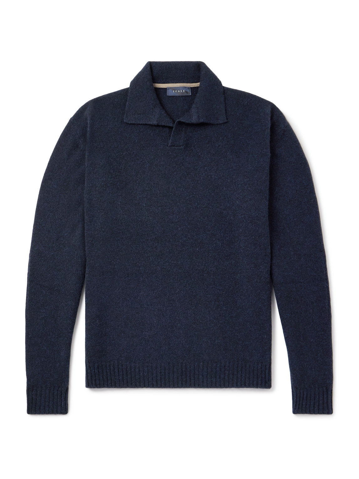 Sease Cashmere Polo Sweater In Blue