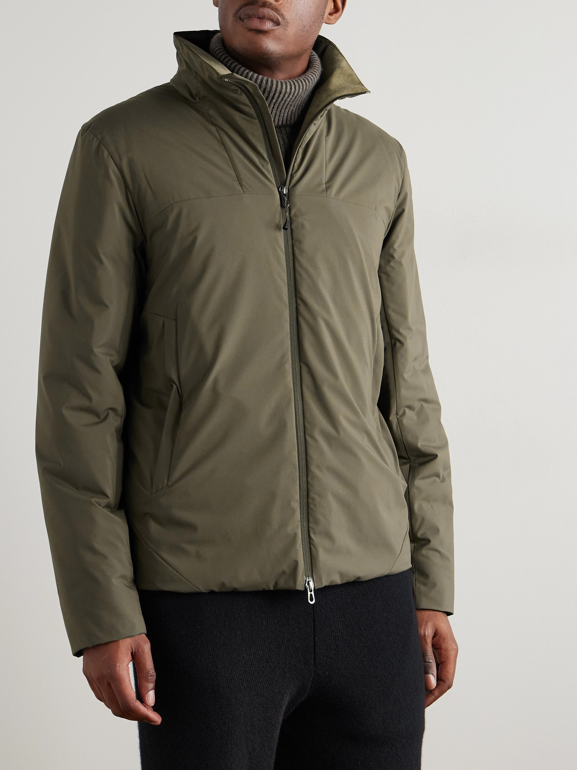 Sease Padded Recycled-shell Jacket In Green