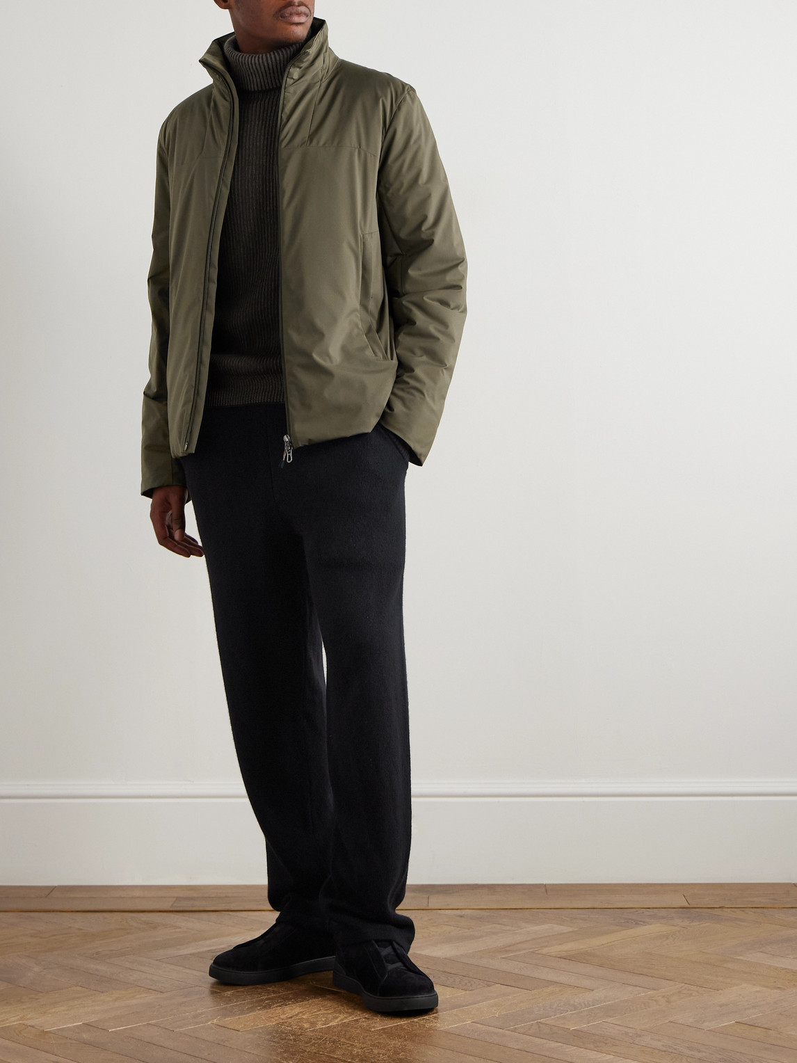 Sease Padded Recycled-shell Jacket In Green