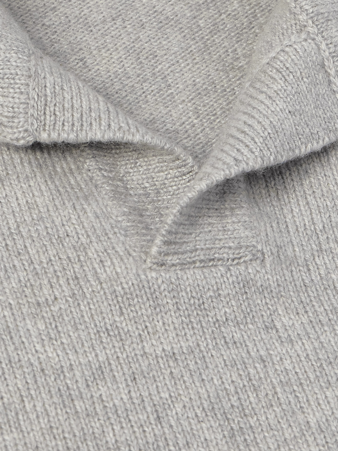 Sease Cashmere Polo Sweater In Gray