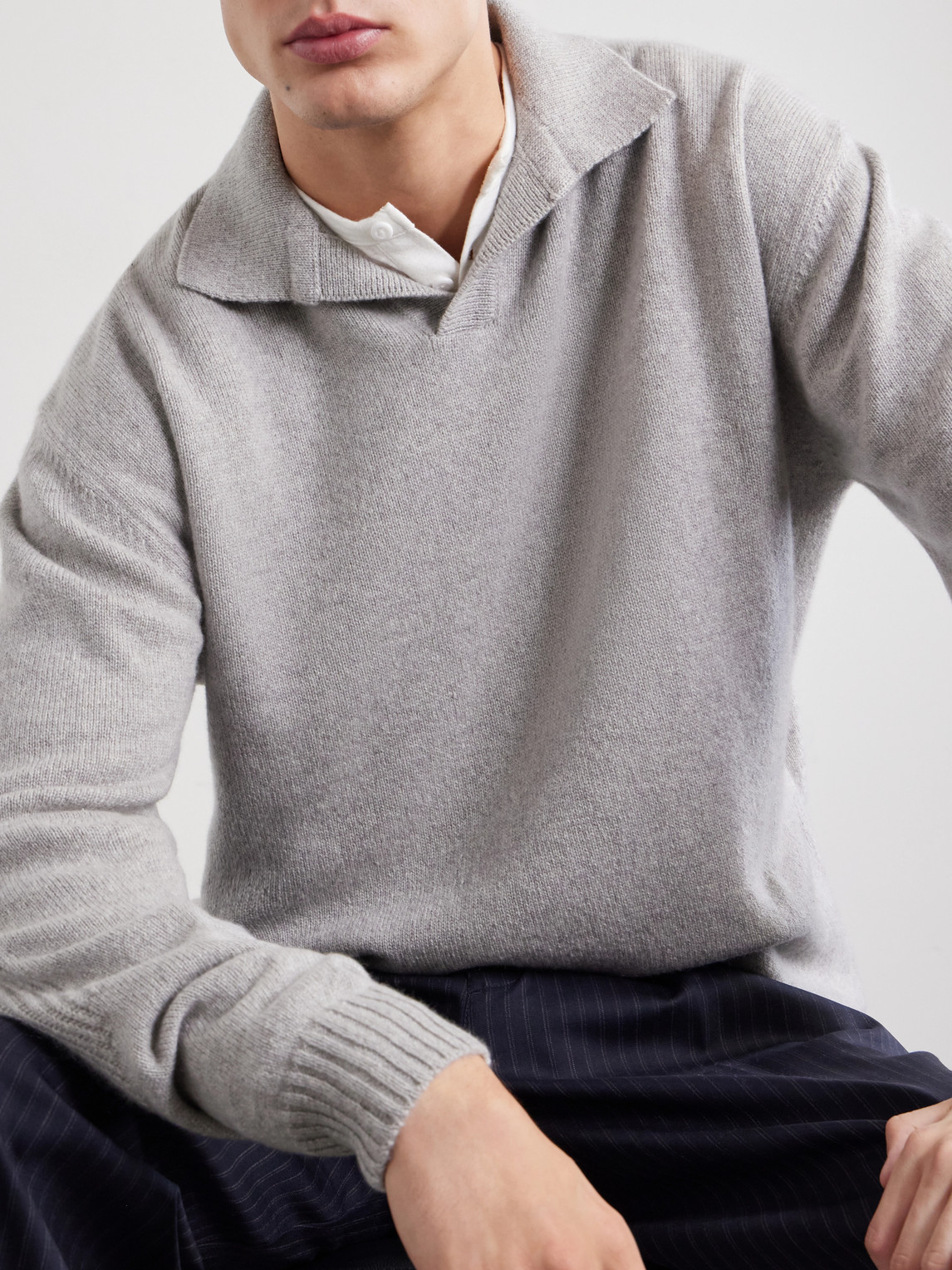Cashmere Polo Sweater