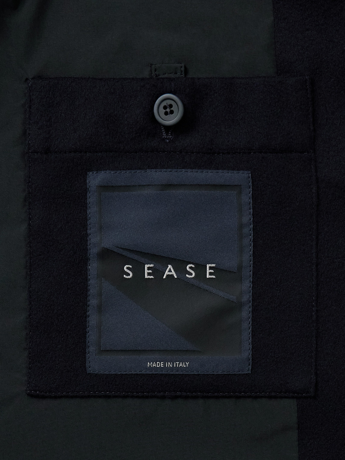 Sease Ellen 2.0 Unstructured Wish® Virgin Wool And Cashmere-blend Felt Blazer In Blue