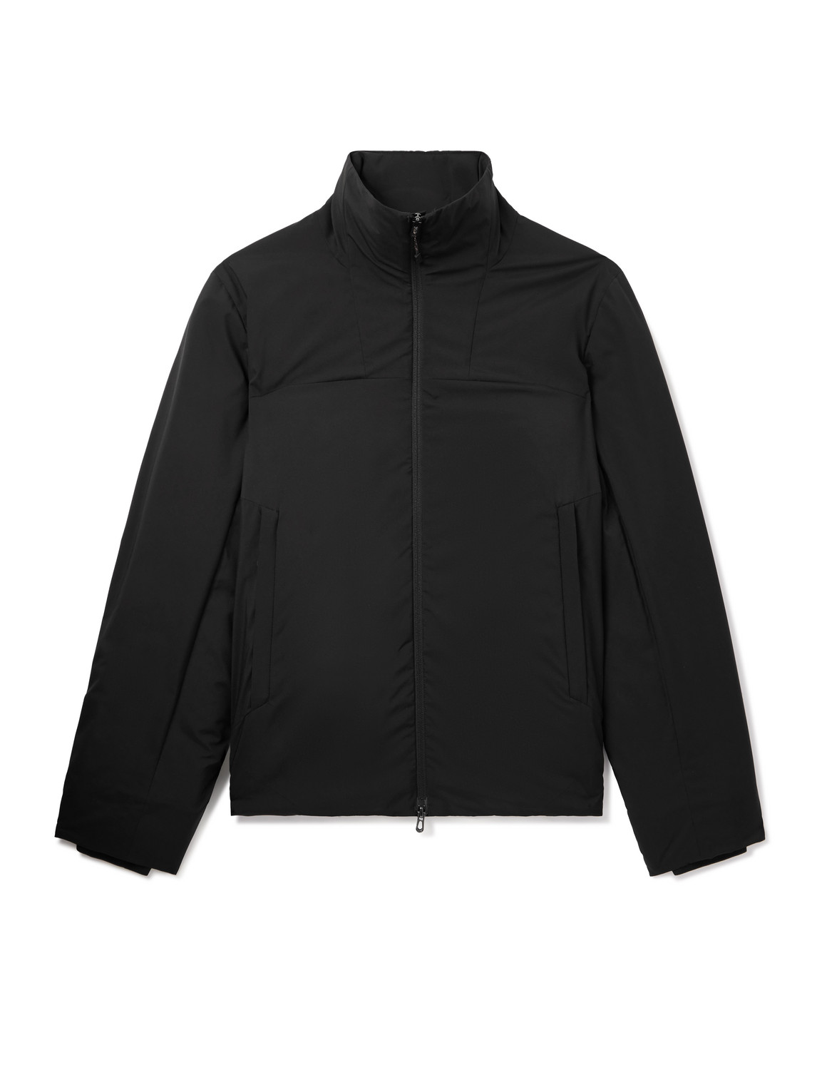 Sease Padded Virgin Wool And Silk-blend Flannel Jacket In Black