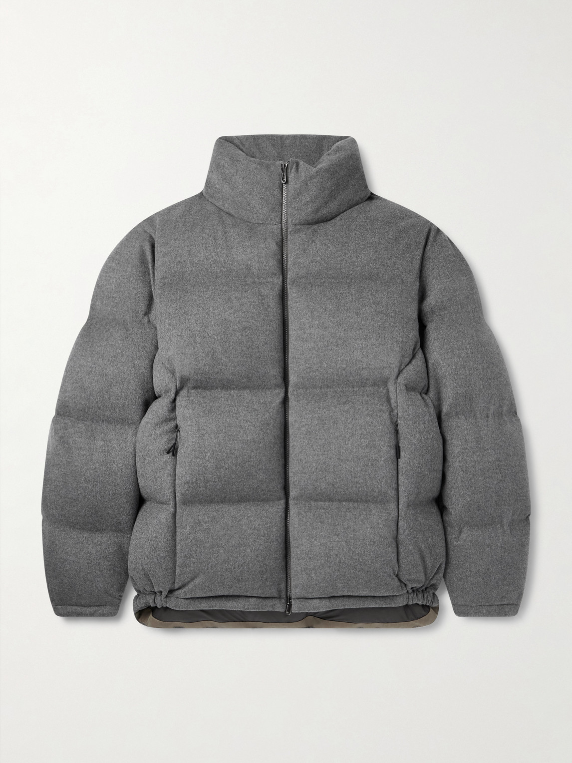 Sease Tribeca Quilted Wish® Virgin Wool And Cashmere-blend Down Jacket In Gray