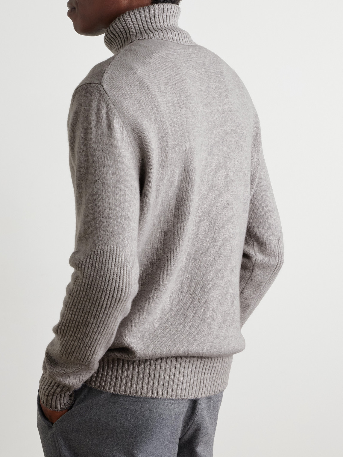 Sease Cashmere Rollneck Sweater In Gray