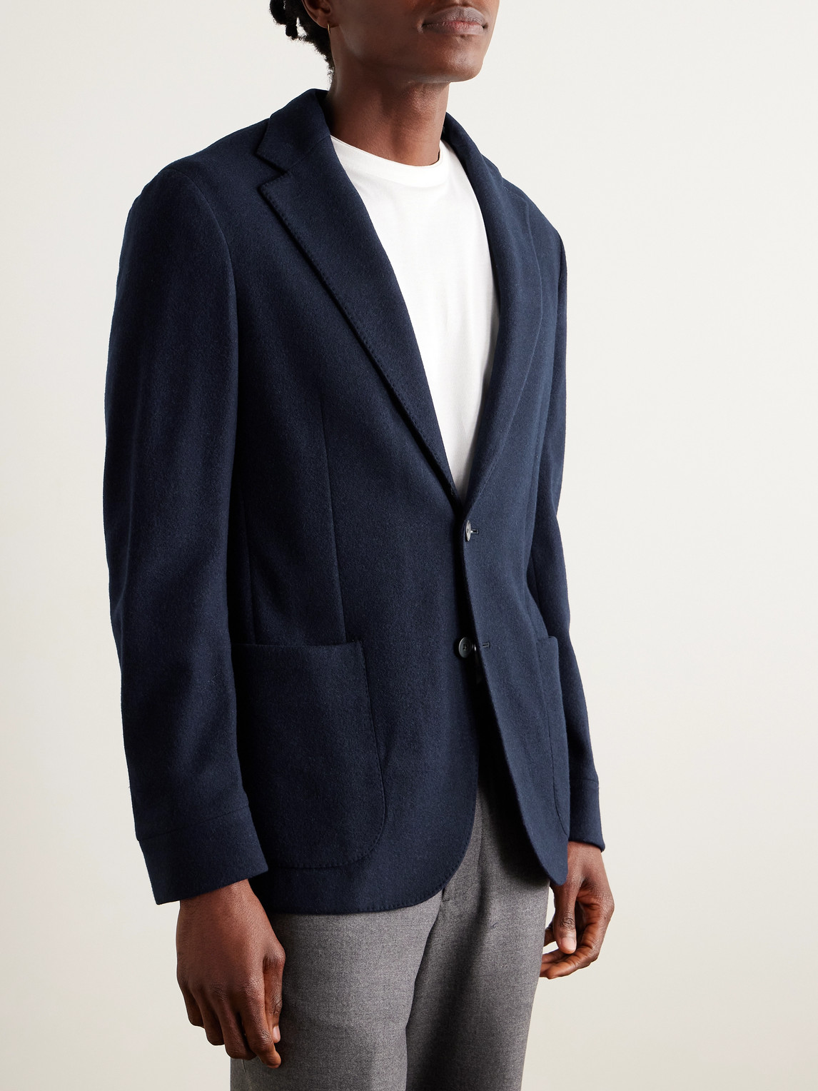 Panelled Virgin Wool-Blend And Nylon-Blend Hooded Blazer