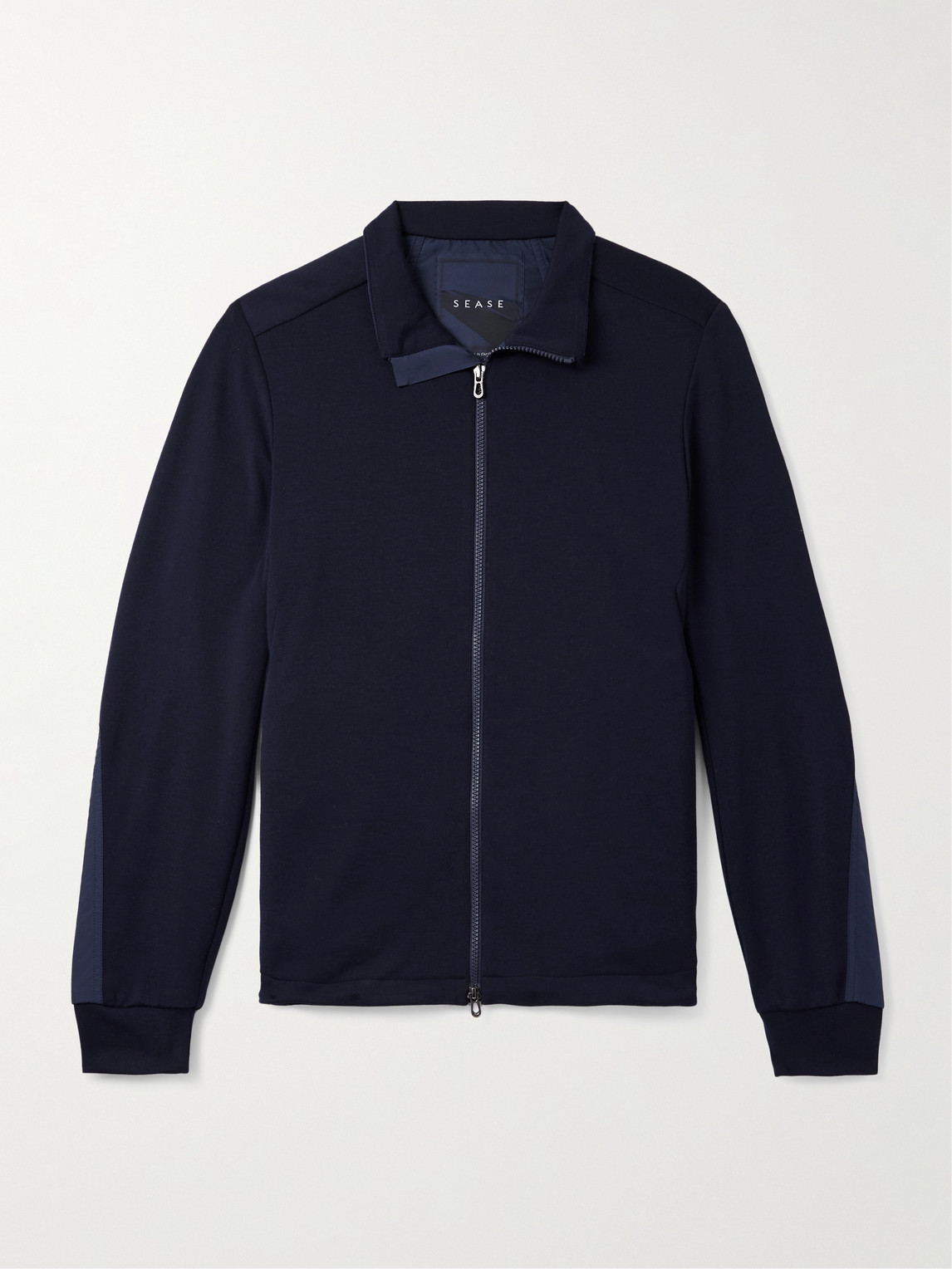 Sease Explorer Ripstop-Trimmed Virgin Wool-Blend Sweater - Men