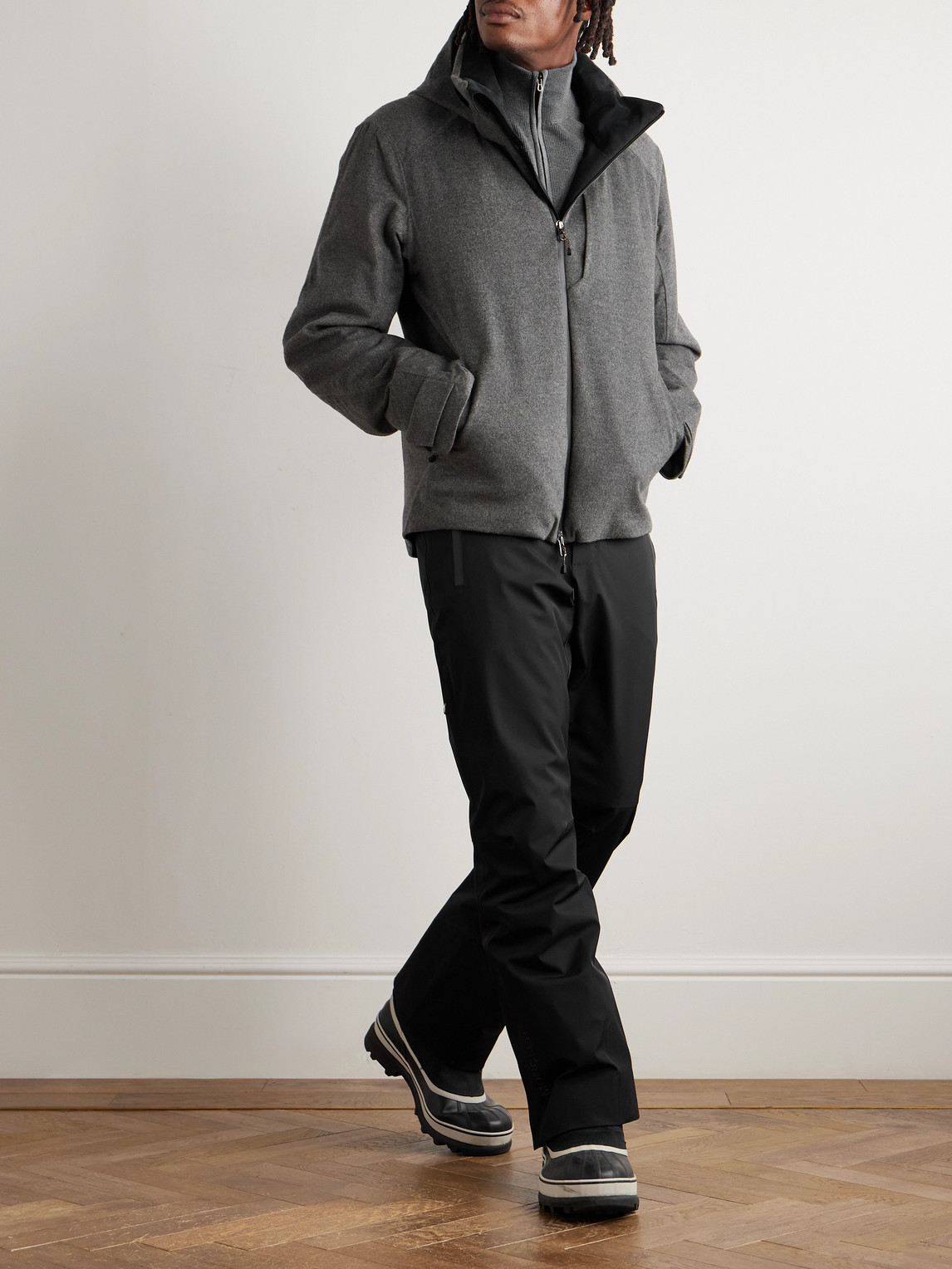 Balma 2.0 Padded Coated-Cashmere Hooded Jacket — 2