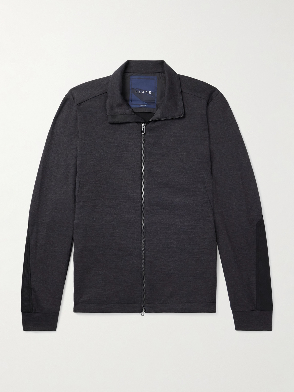 Sease Explorer Ripstop-Trimmed Virgin Wool-Blend Sweater - Men