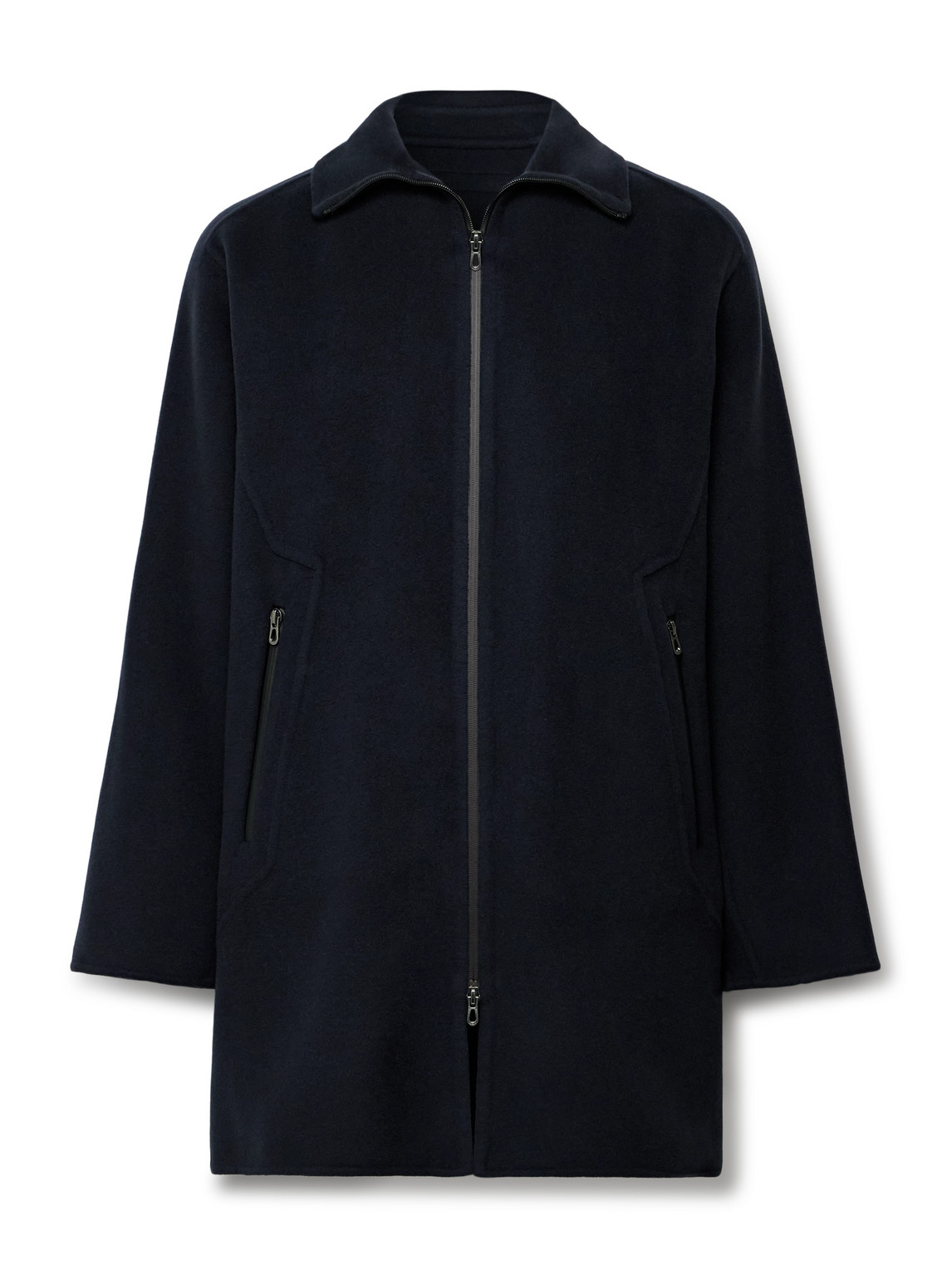 Sease Lifetime Double-faced Cashmere Coat In Blue