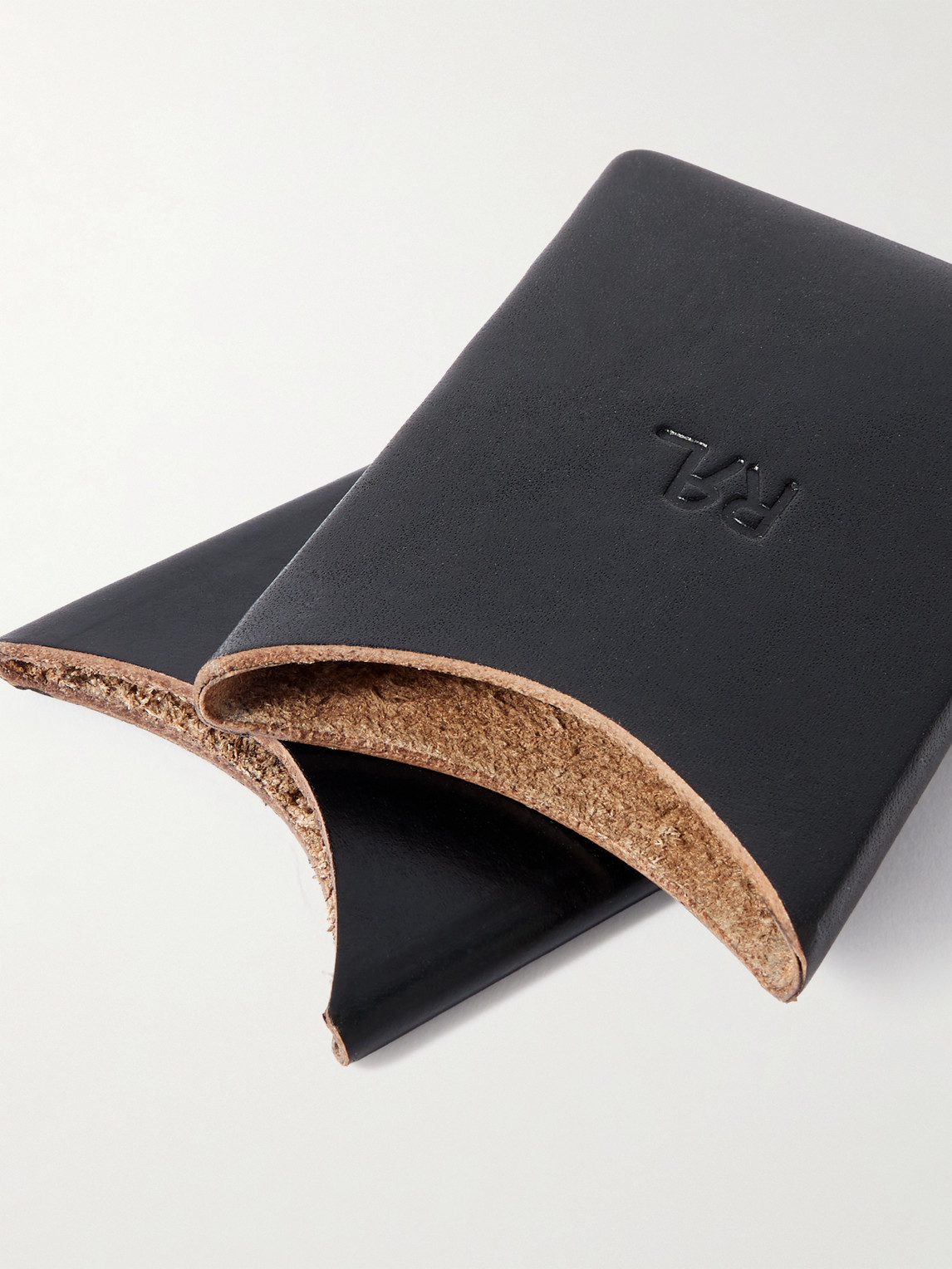  Rrl - Logo-debossed Leather Cardholder - Men - Black 