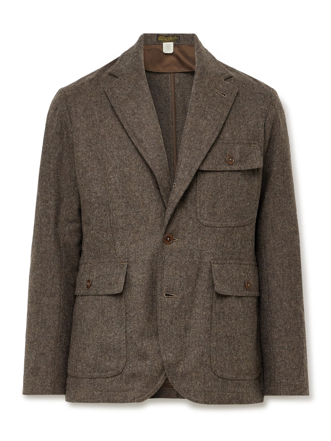 Rrl Mcgraw Wool And Cotton-blend Blazer In Brown