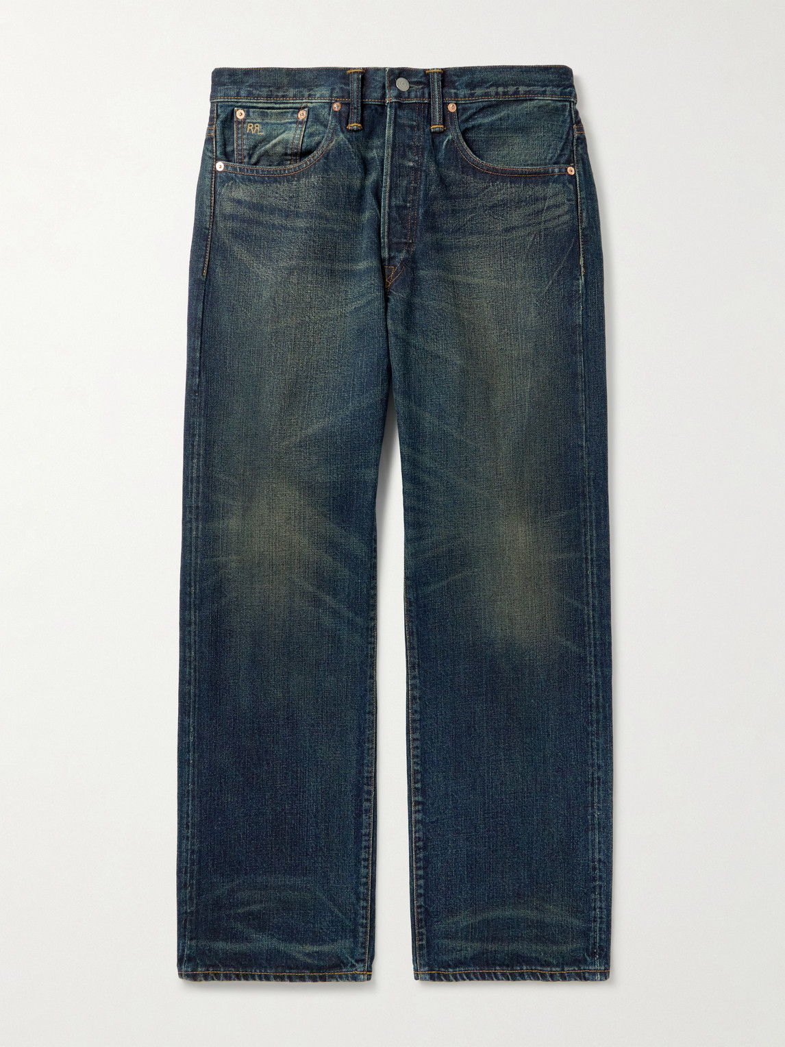 Rrl Straight-leg Jeans In Blue