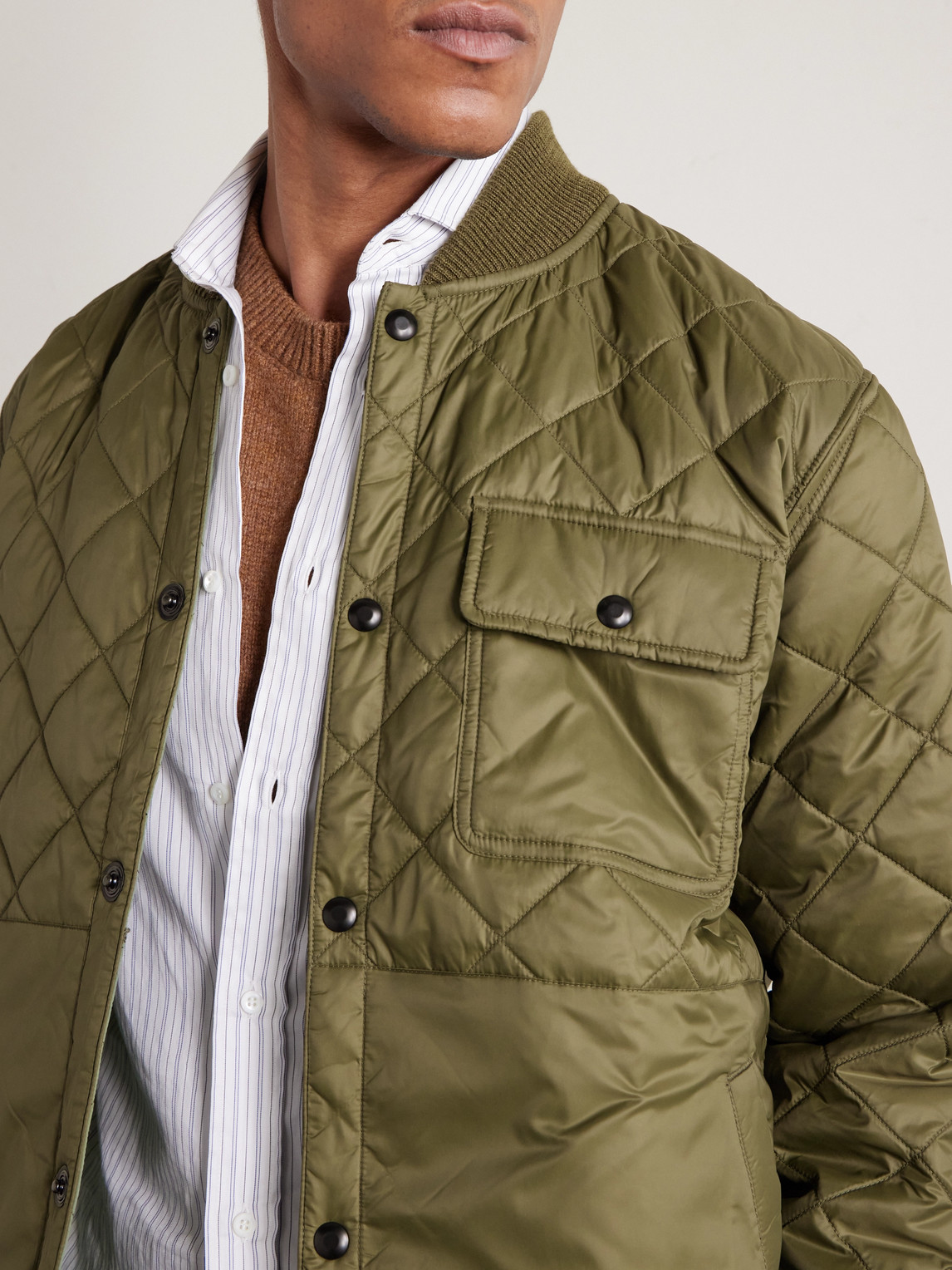  Rrl - Edmund Reversible Quilted Shell Jacket - Men - Green - S 