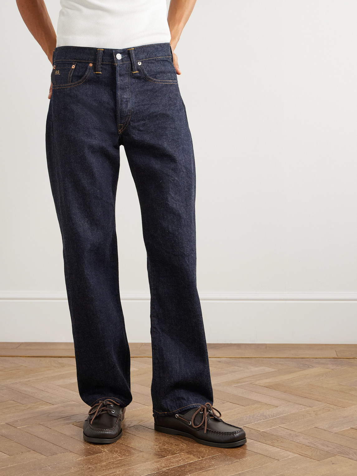Rrl Straight-leg Jeans In Blue