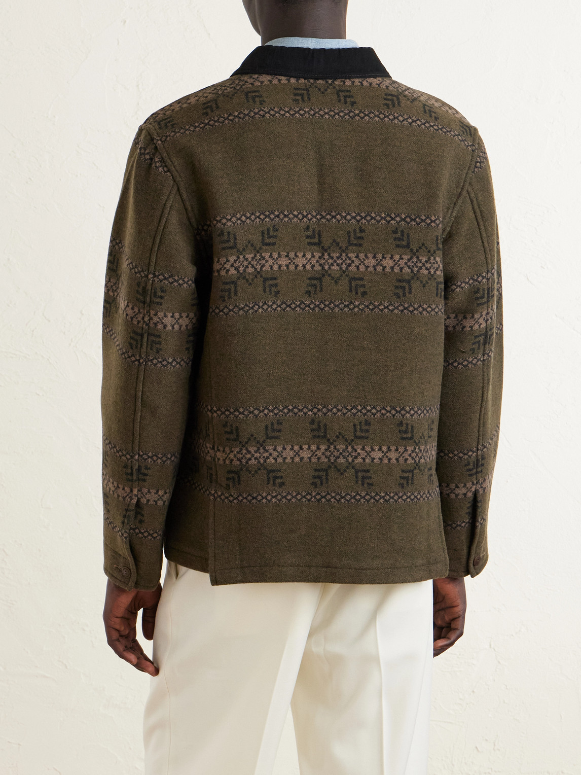  Rrl - Virgin Wool-blend Jacquard Jacket - Men - Brown - S 