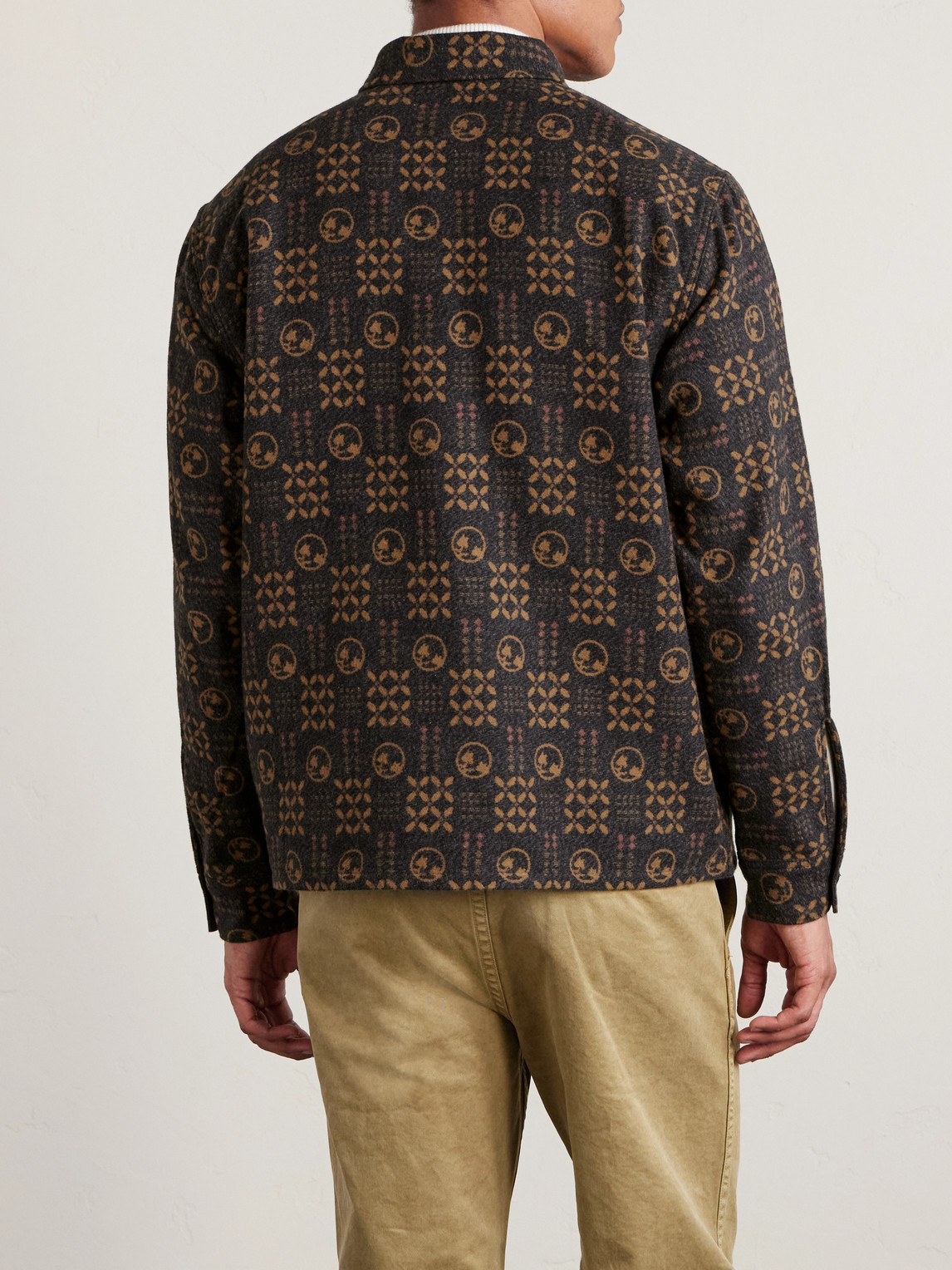  Rrl - Ruddick Cotton-jacquard Jacket - Men - Orange - Xs 