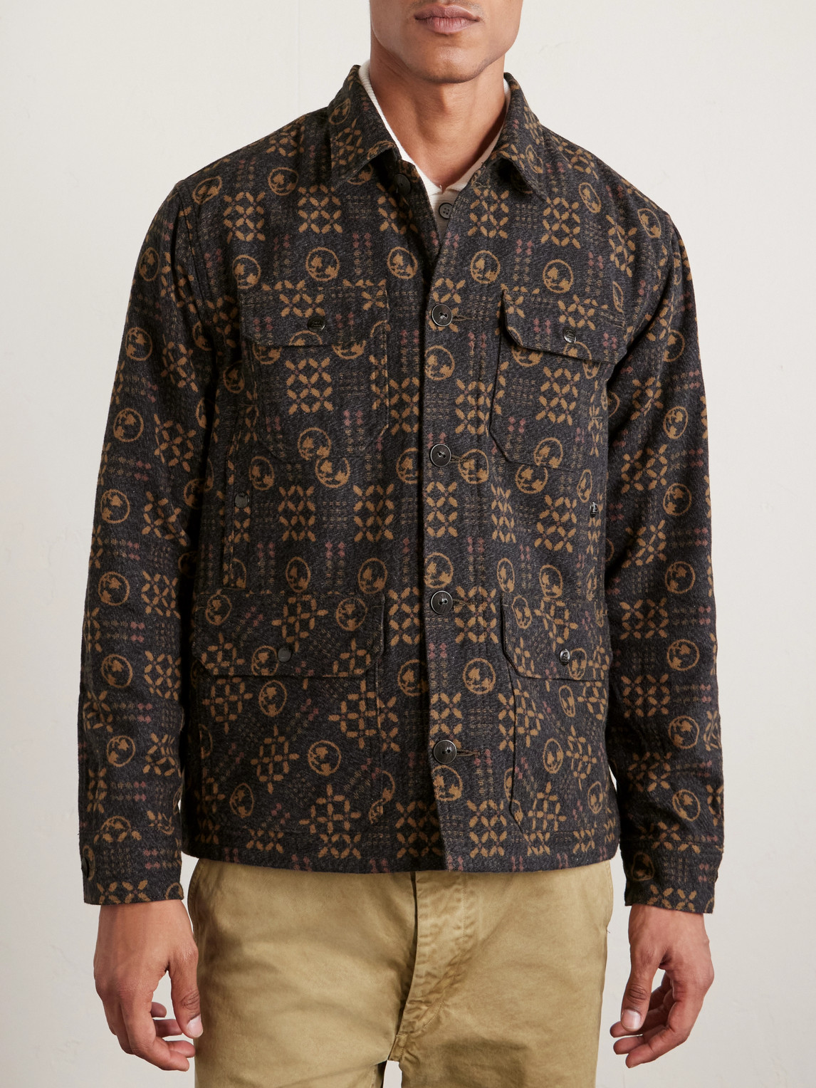  Rrl - Ruddick Cotton-jacquard Jacket - Men - Orange - Xs 