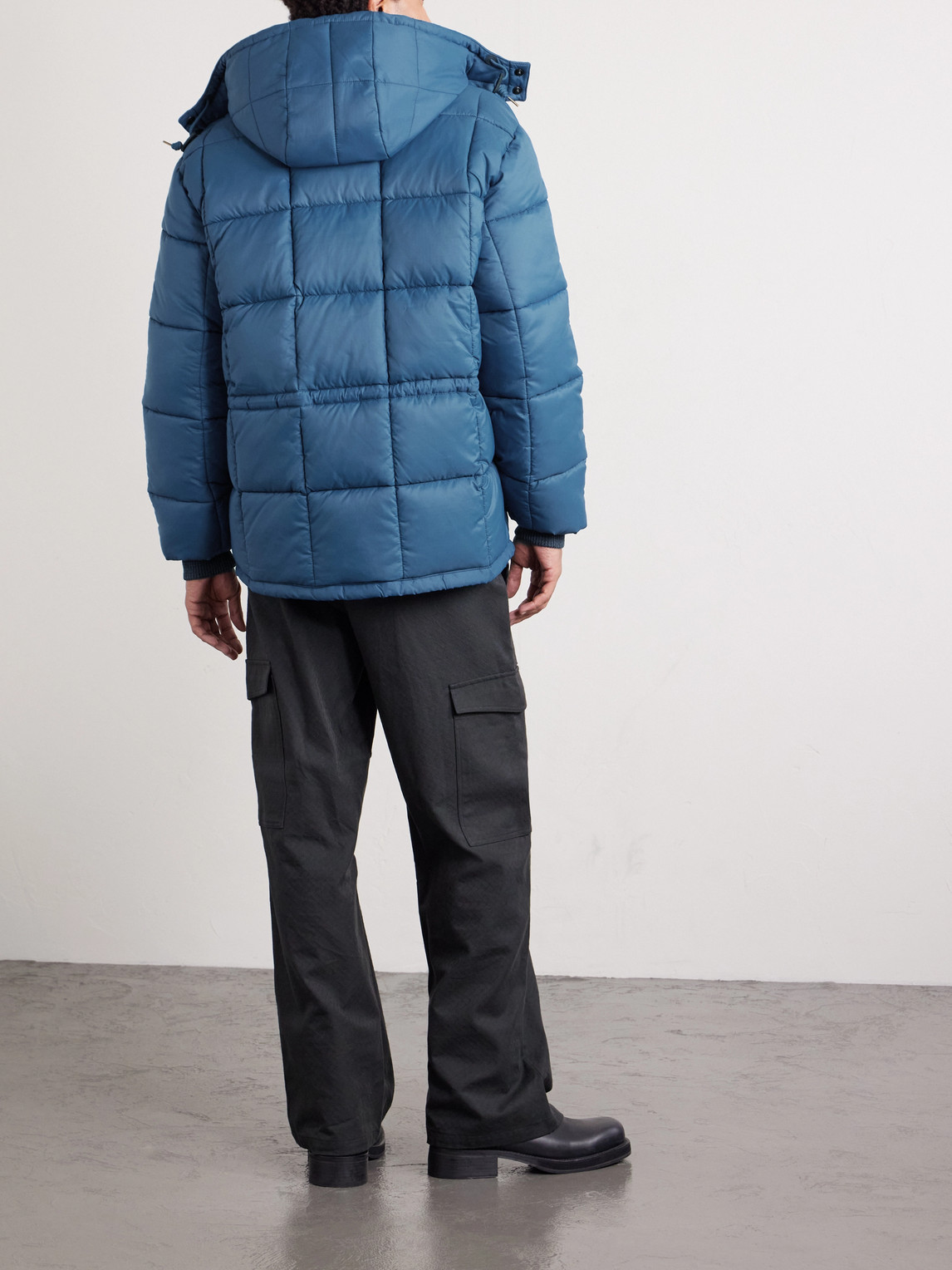  Rrl - Quilted Recycled-ripstop Hooded Jacket - Men - Blue - Xl 