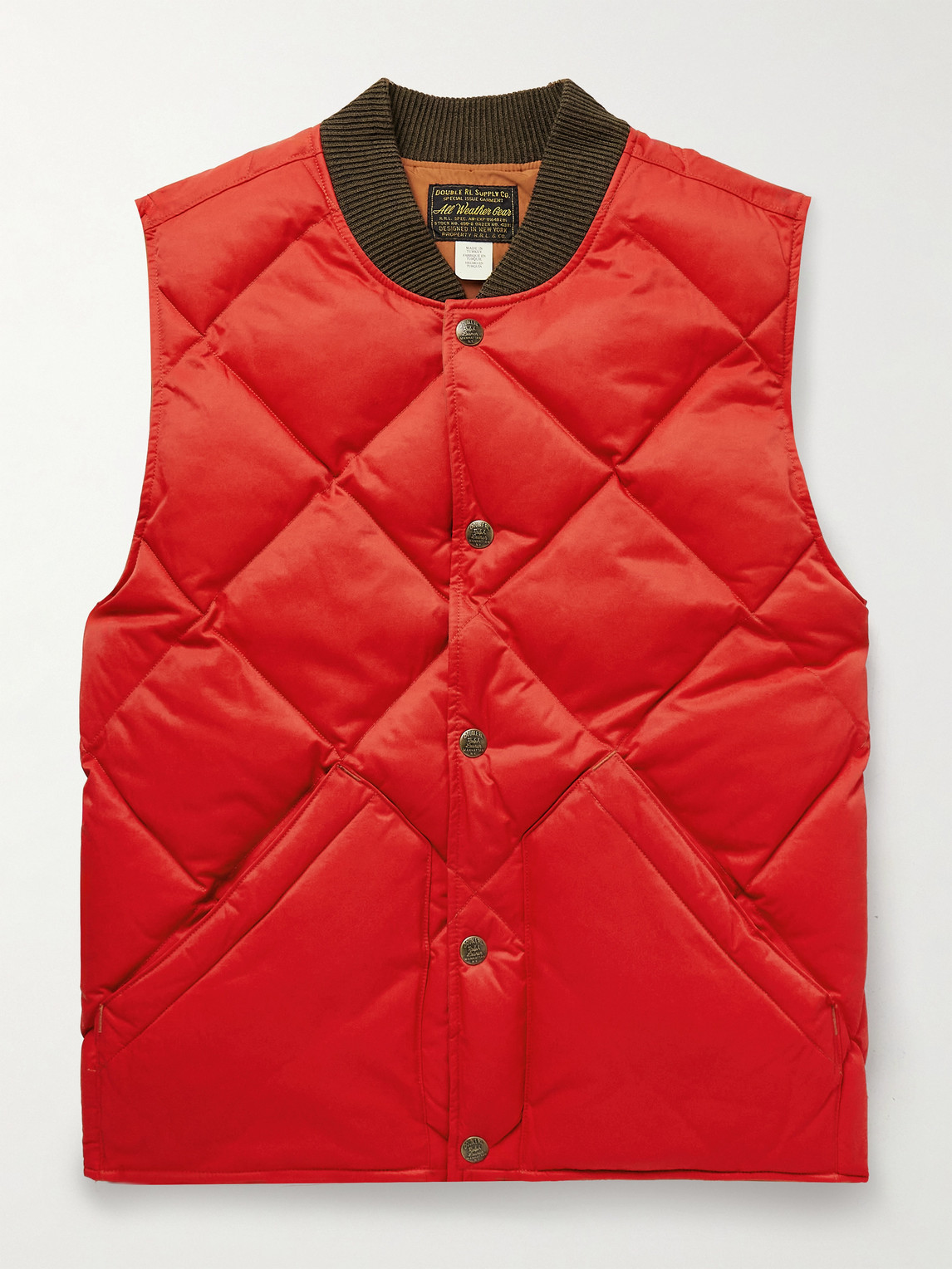 RRL – William Quilted Padded Recycled-Nylon Gilet