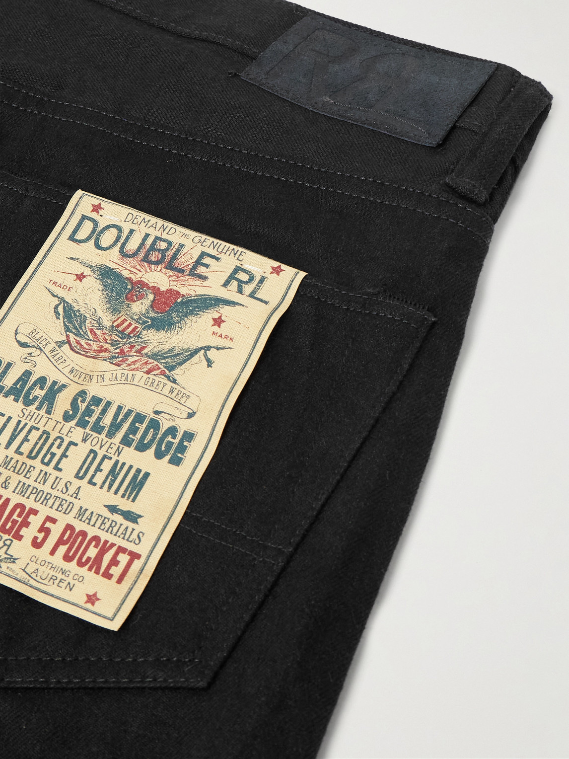 Rrl Straight-leg Jeans In Black