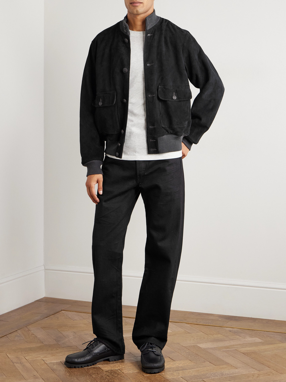Rrl Straight-leg Jeans In Black