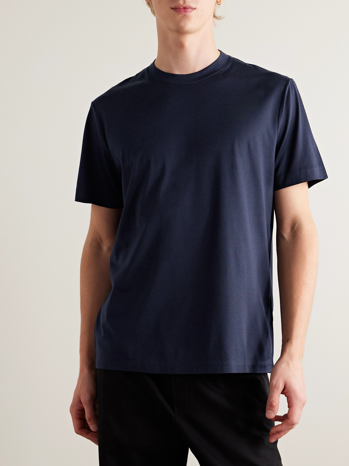 Mr P. - Silk And Cotton-Blend T-Shirt