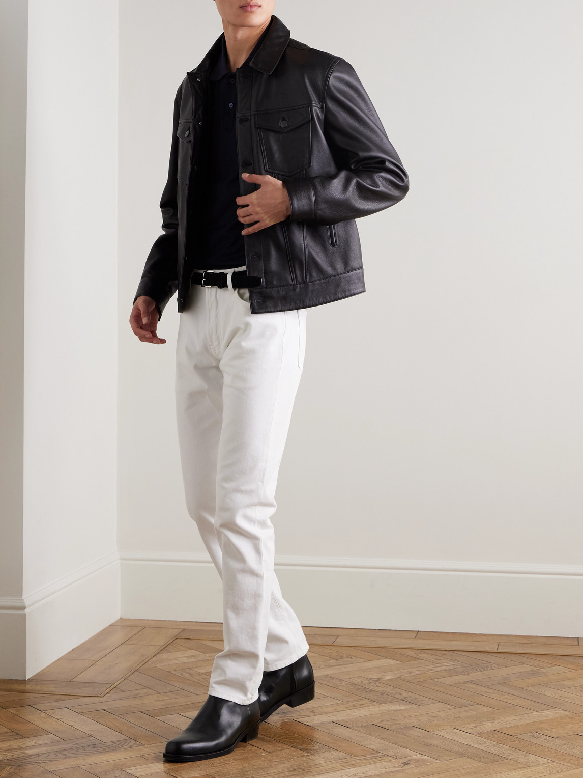Mr P. - Silk And Cotton-Blend Polo Shirt