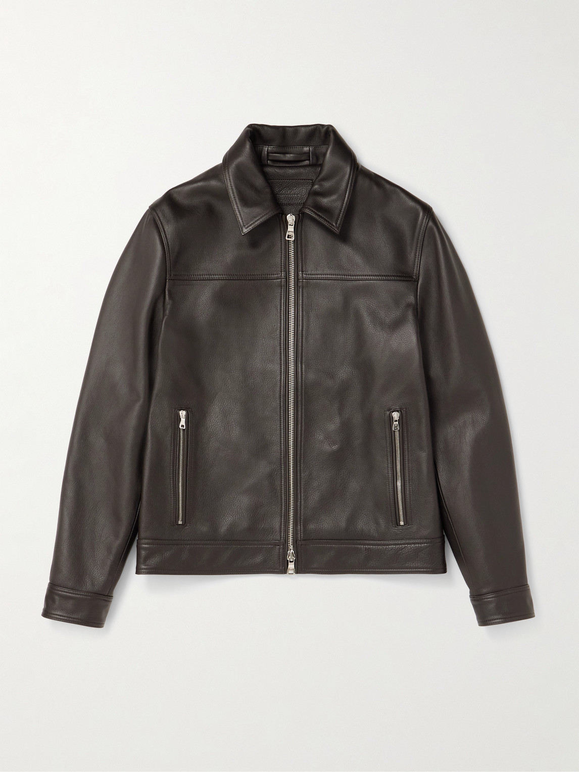MR P. Full-Grain Leather Coach Jacket - Men