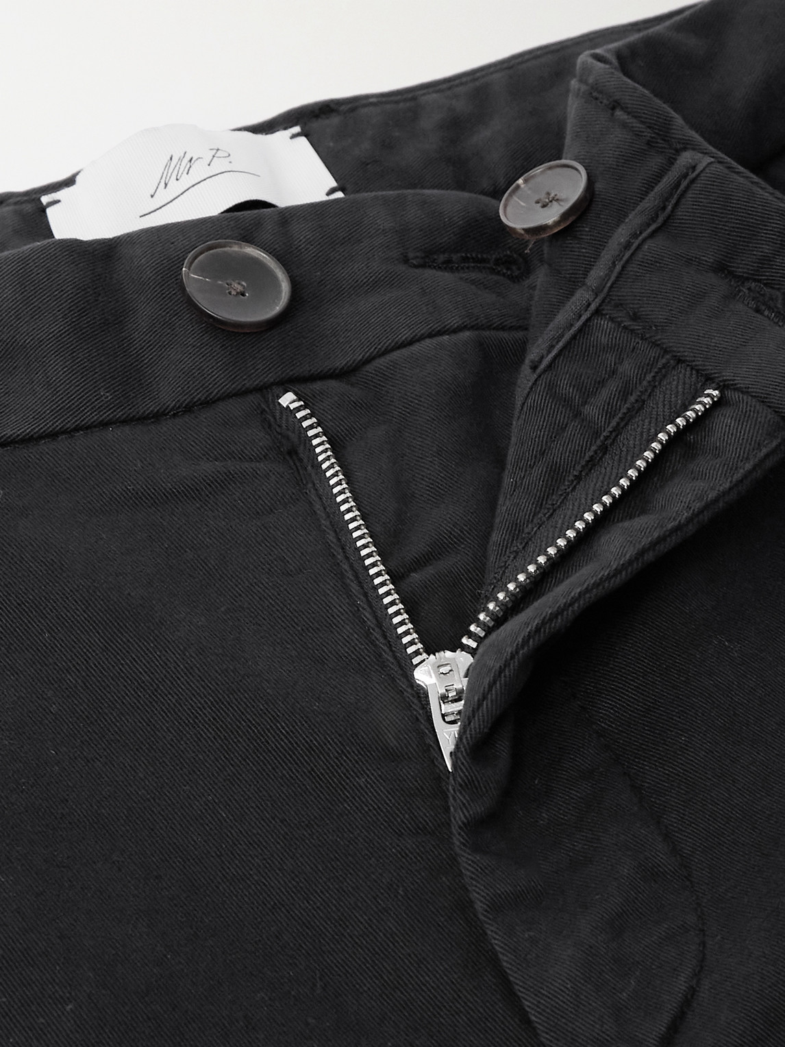 Mr P. - Samuel Straight-Leg Organic Cotton-Blend Twill Chinos