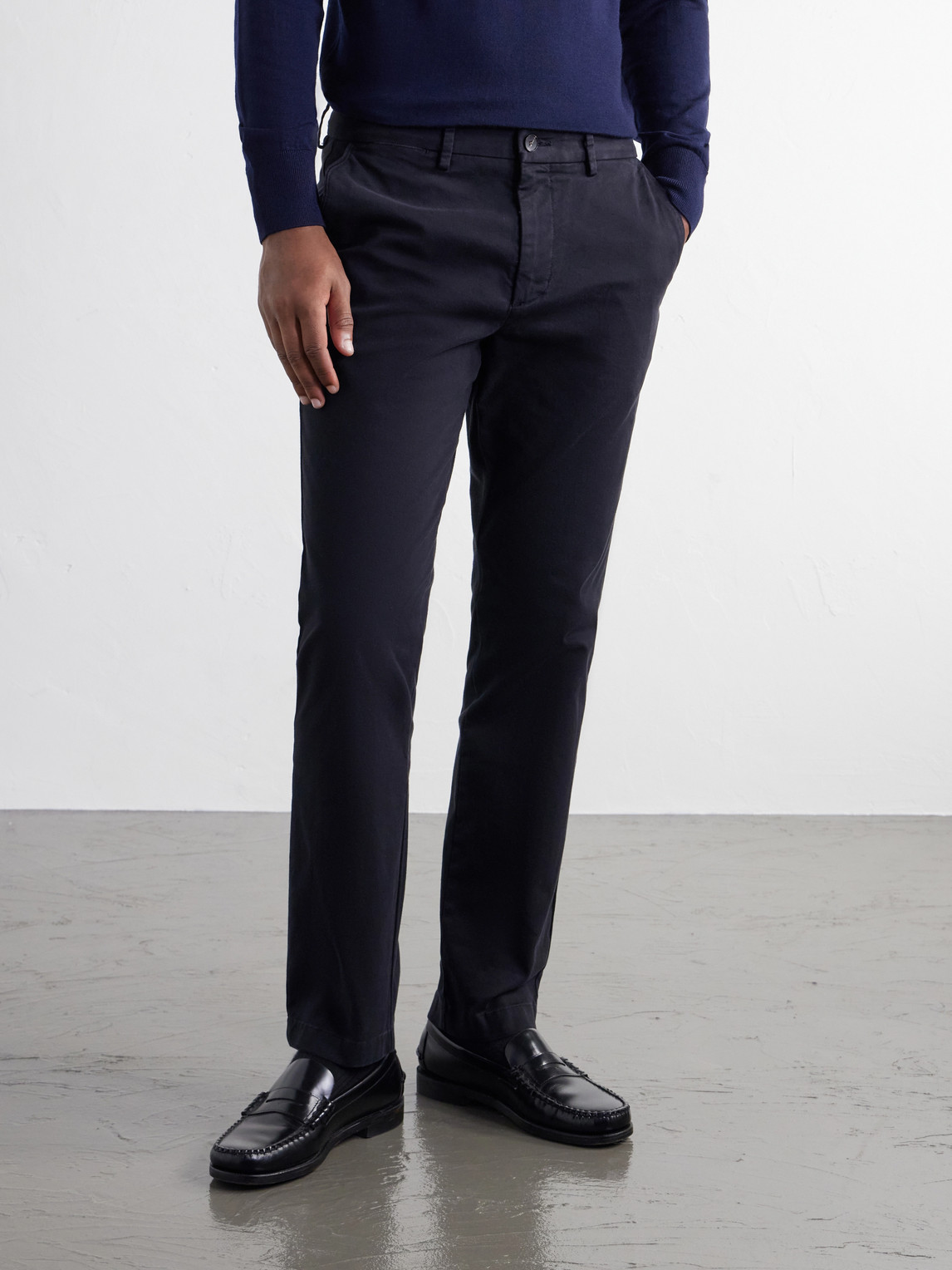 Mr P. - Samuel Straight-Leg Organic Cotton-Blend Twill Chinos