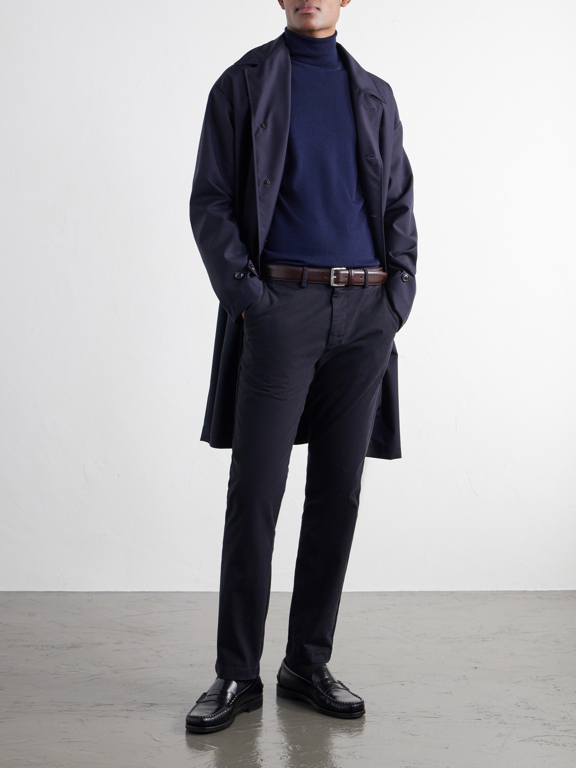 Mr P. - Samuel Straight-Leg Organic Cotton-Blend Twill Chinos
