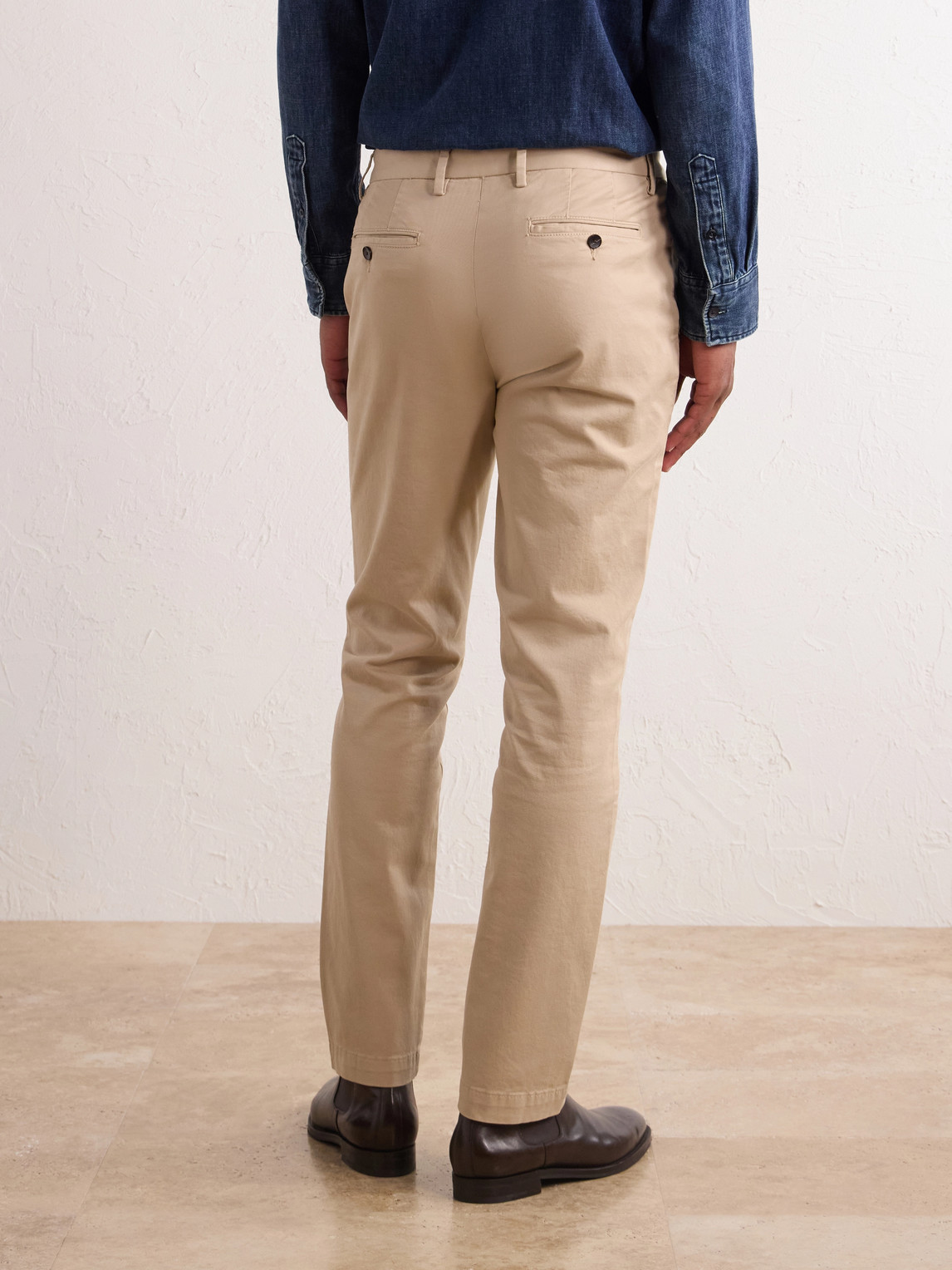 Mr P. - Samuel Straight-Leg Organic Cotton-Blend Twill Chinos