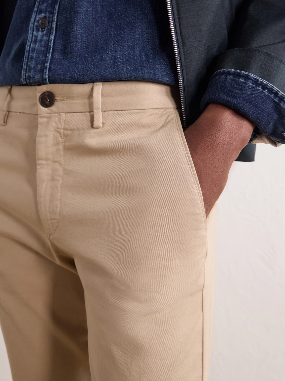 Mr P. - Samuel Straight-Leg Organic Cotton-Blend Twill Chinos