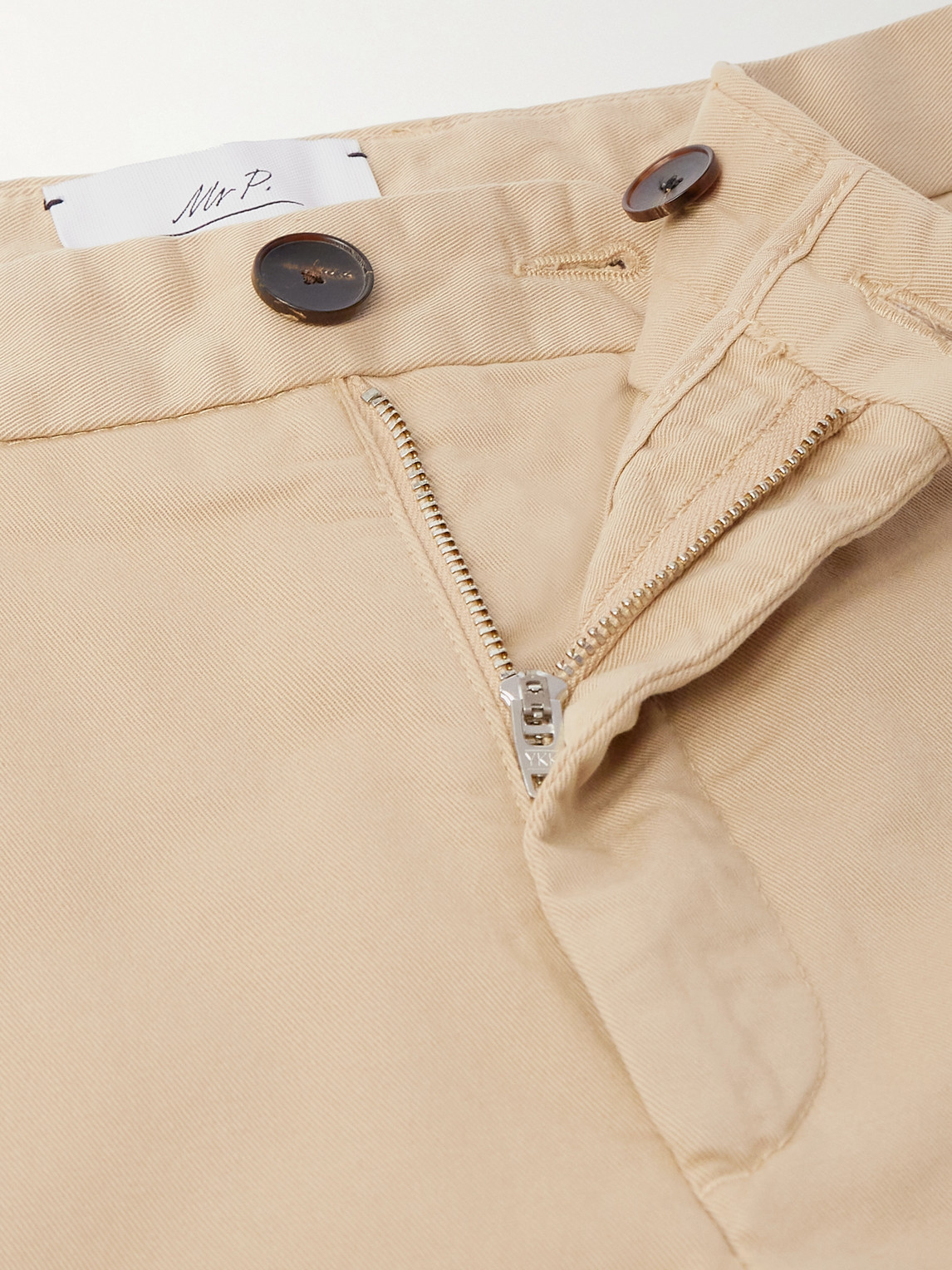 Mr P. - Samuel Straight-Leg Organic Cotton-Blend Twill Chinos