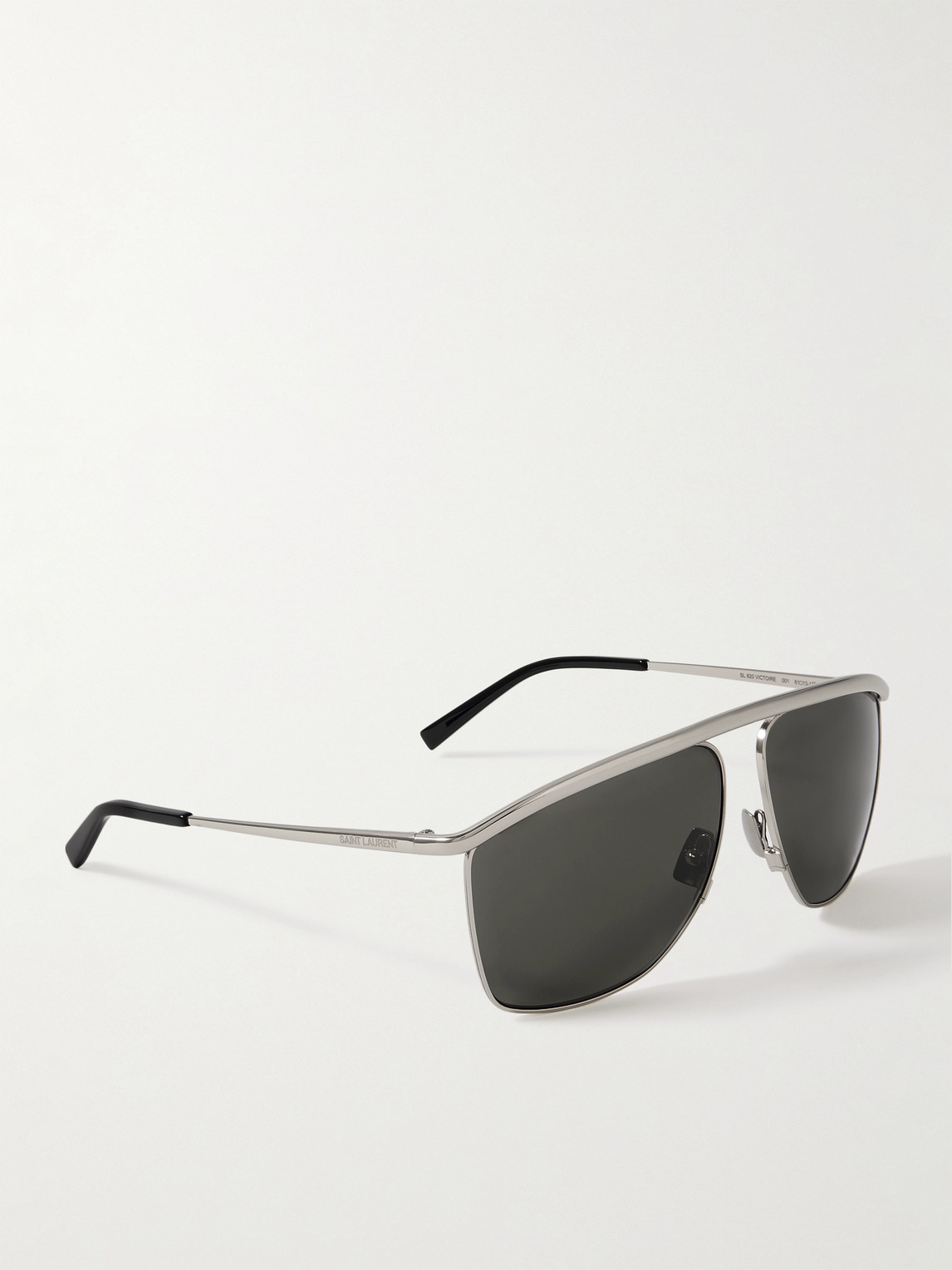 Saint Laurent Square-frame Silver-tone Sunglasses