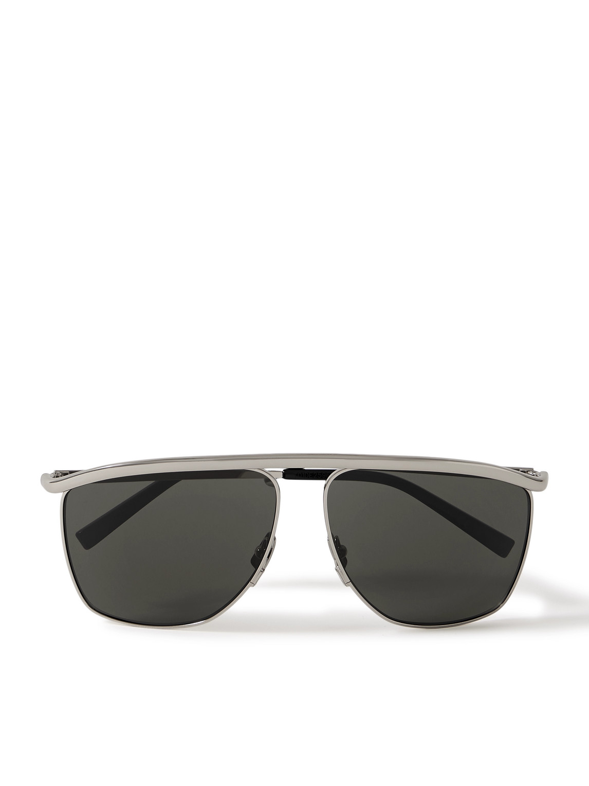 Saint Laurent Square-frame Silver-tone Sunglasses