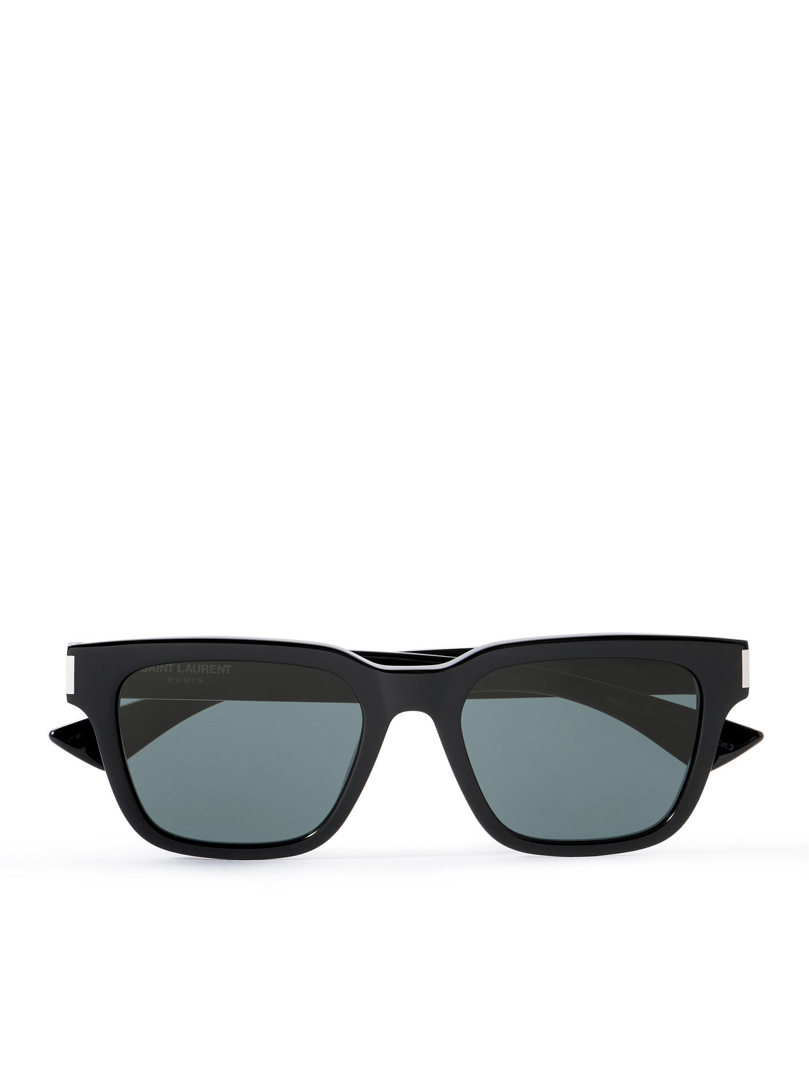 Saint Laurent Square-frame Silver-tone And Acetate Sunglasses