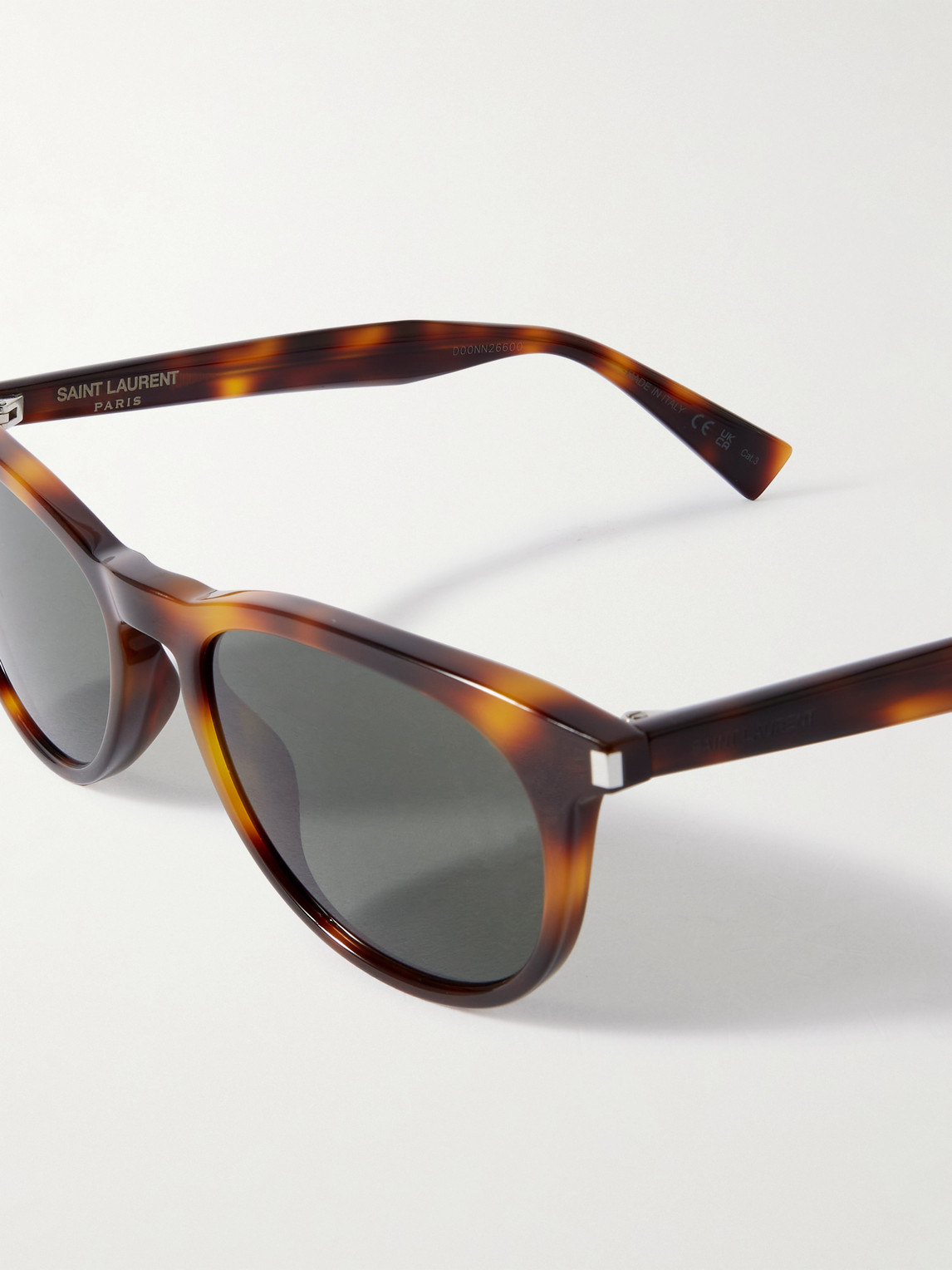Saint Laurent Round-frame Tortoiseshell Recycled-acetate Sunglasses