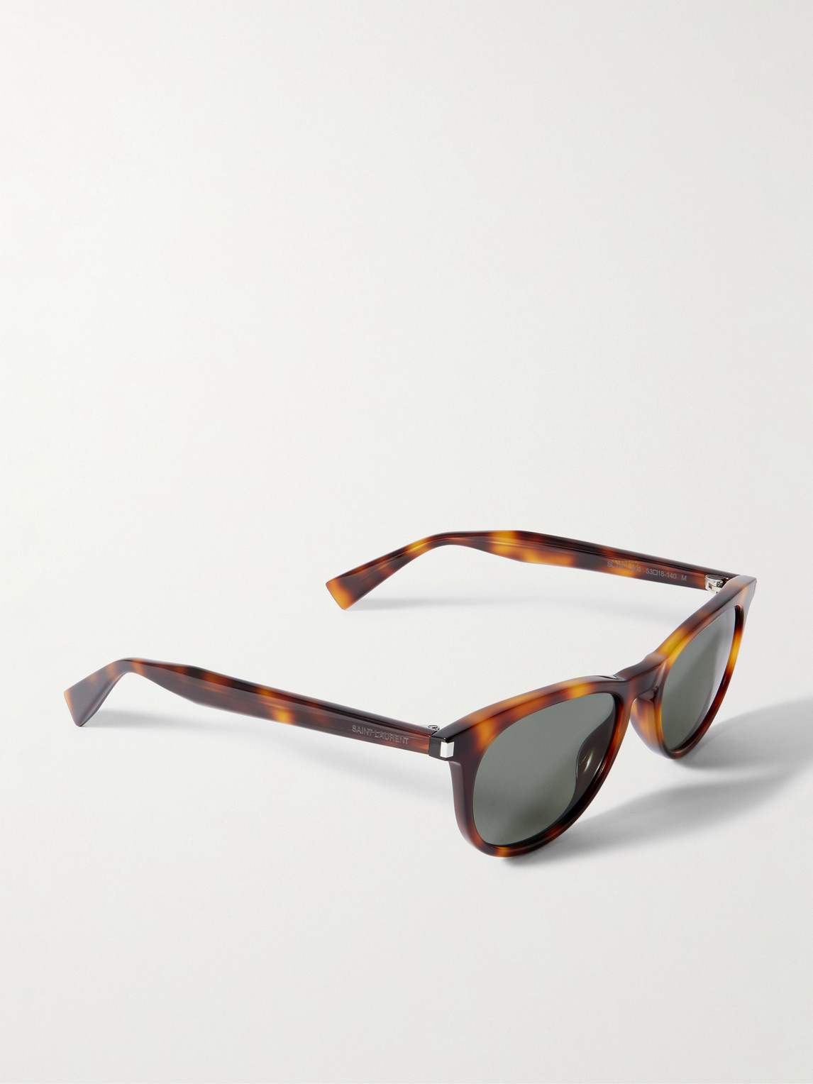 Saint Laurent Round-frame Tortoiseshell Recycled-acetate Sunglasses