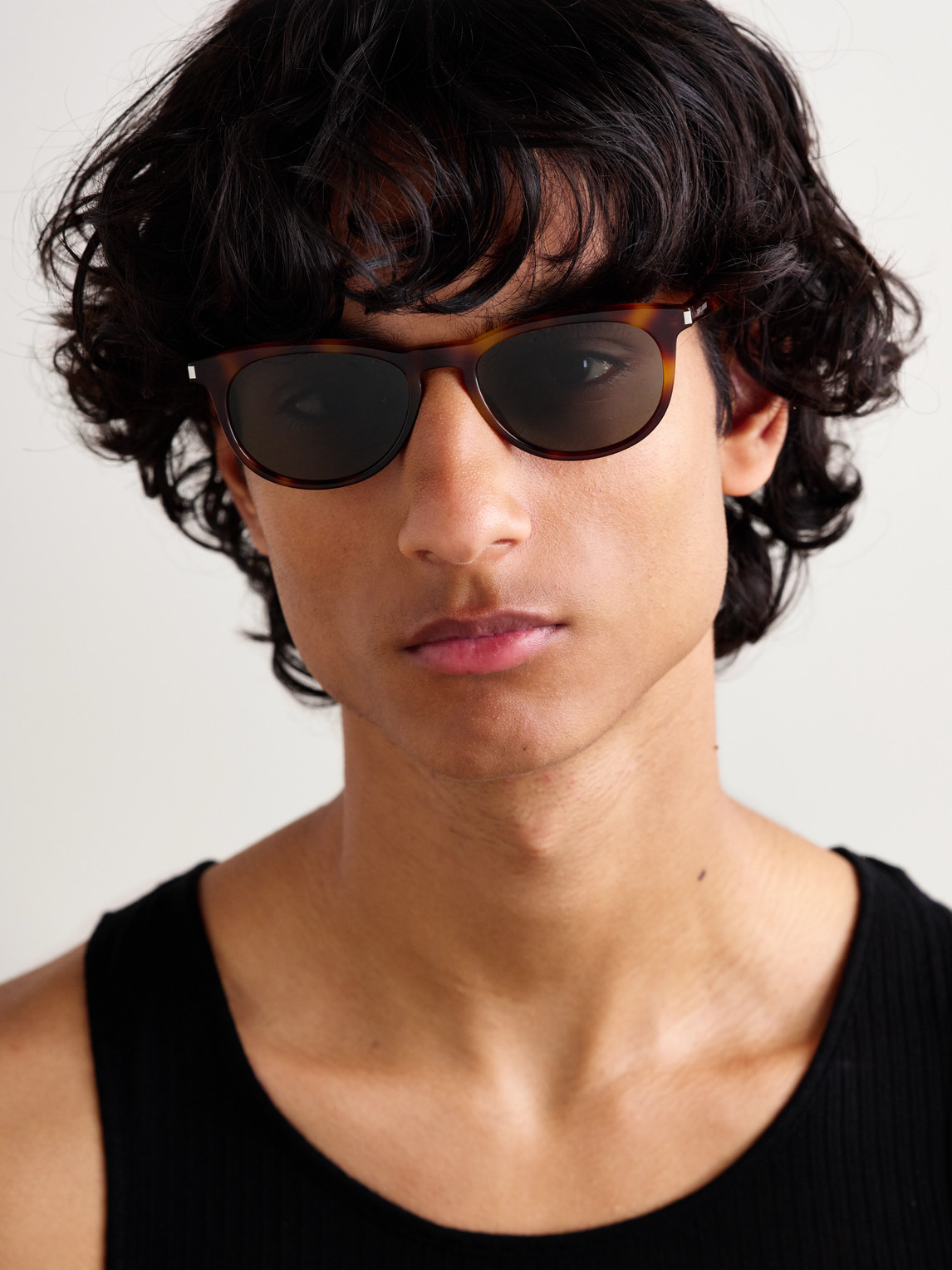 Saint Laurent Round-frame Tortoiseshell Recycled-acetate Sunglasses