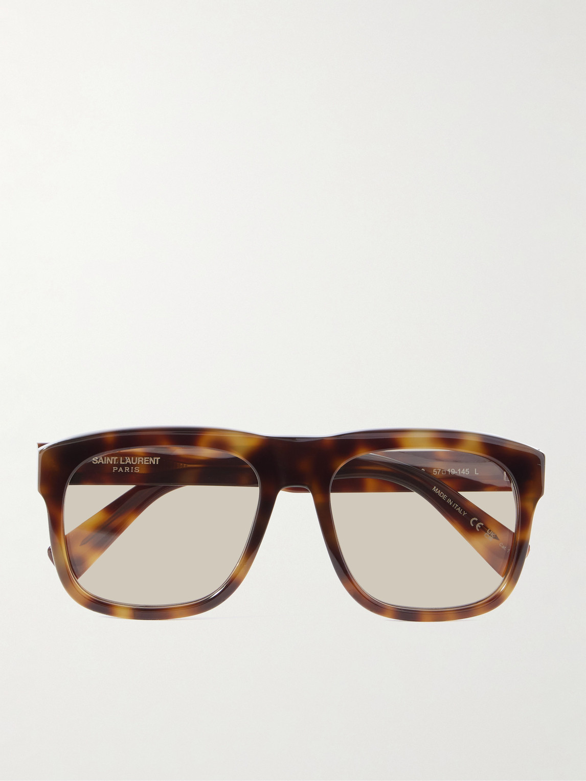 Saint Laurent Square-Frame Tortoiseshell Acetate Sunglasses - Men