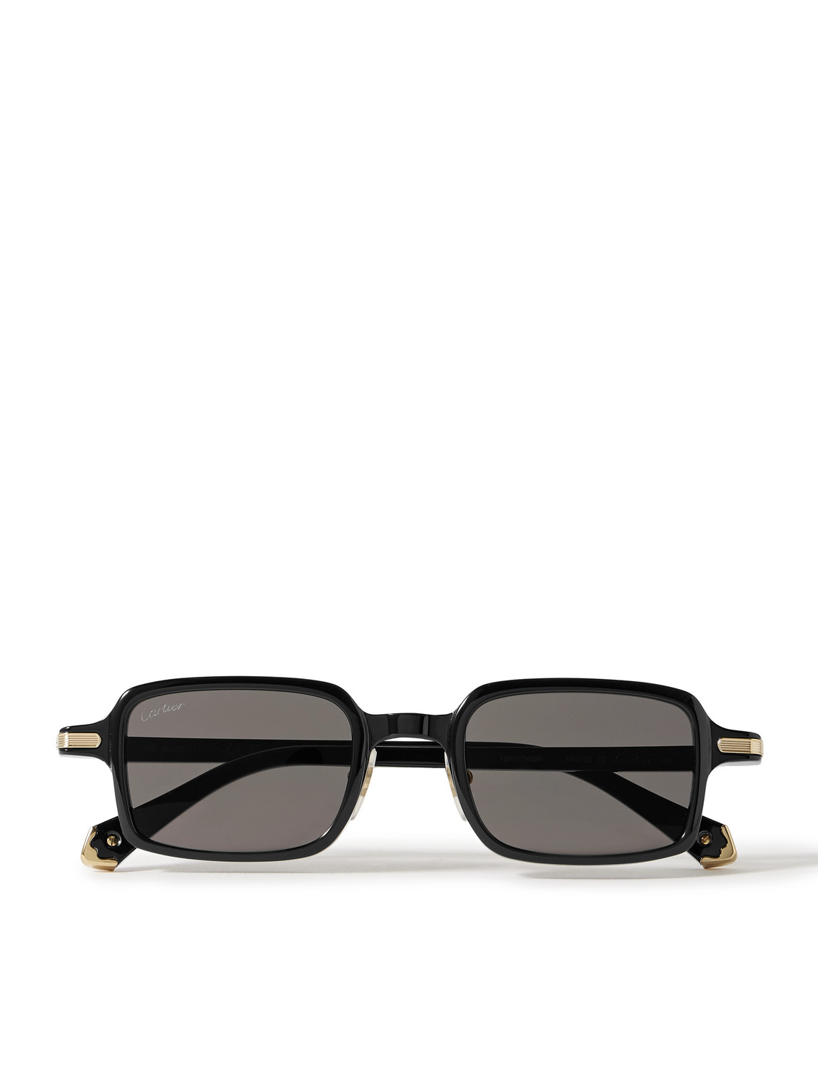 Rectangular-Frame Acetate Sunglasses