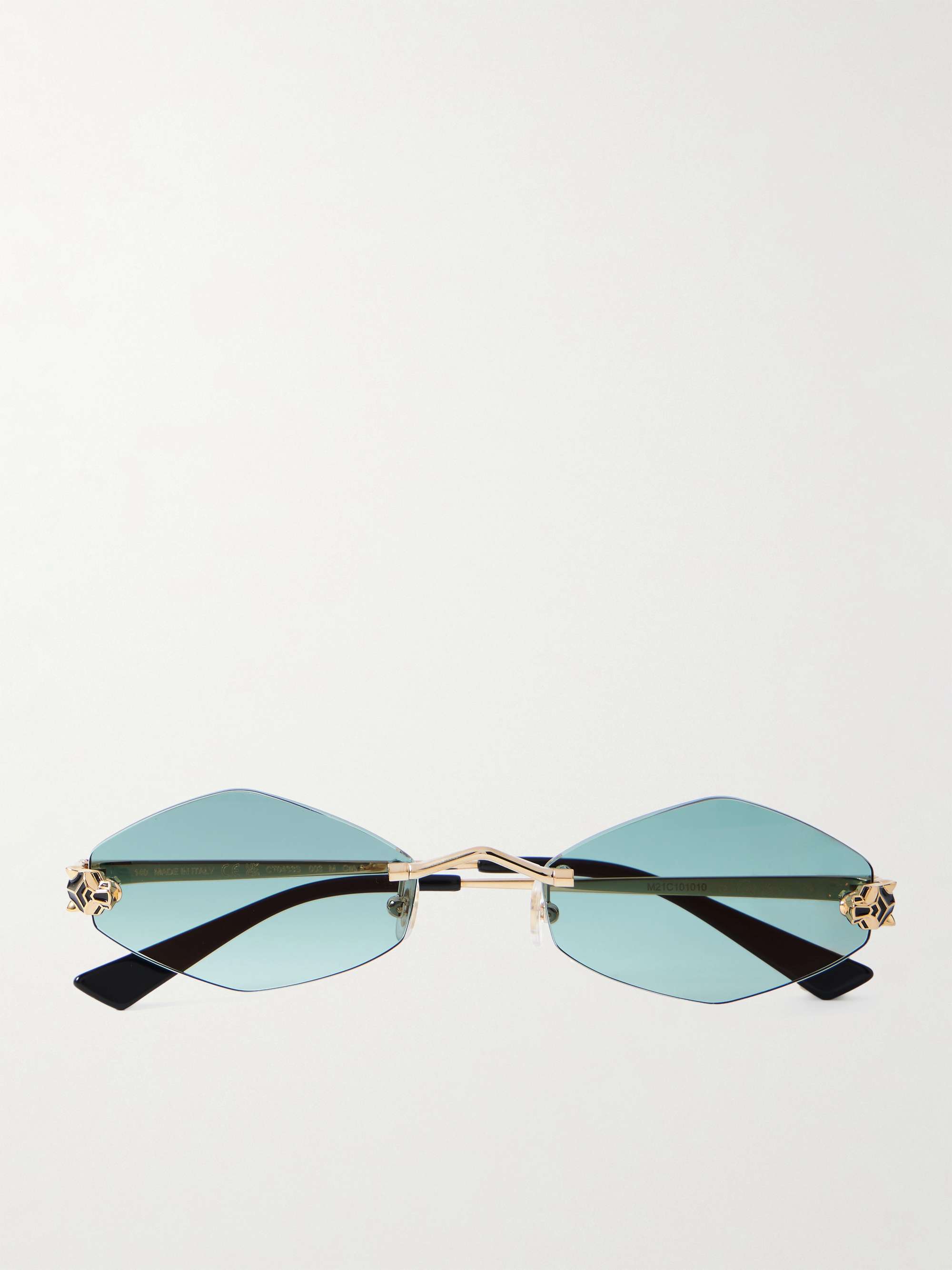CARTIER EYEWEAR Panthère de Cartier リムレス ヘキサゴン CARTIER EYEWEAR Panthère de Cartier リムレス ヘキサゴン