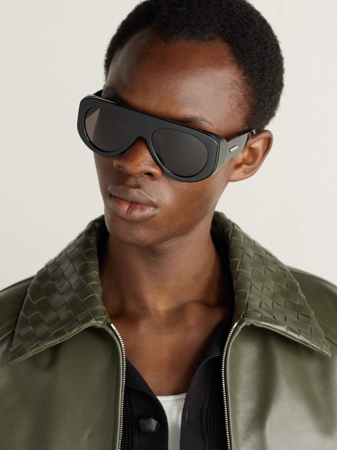 Aviator-Style Acetate Sunglasses — 2