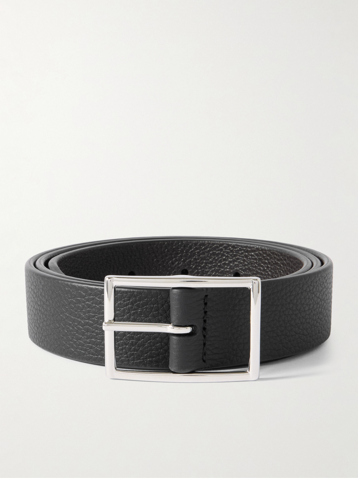 3cm Reversible Full-Grain Leather Belt