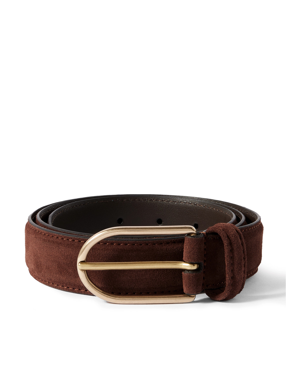 Anderson's 3cm Suede Belt In Brown