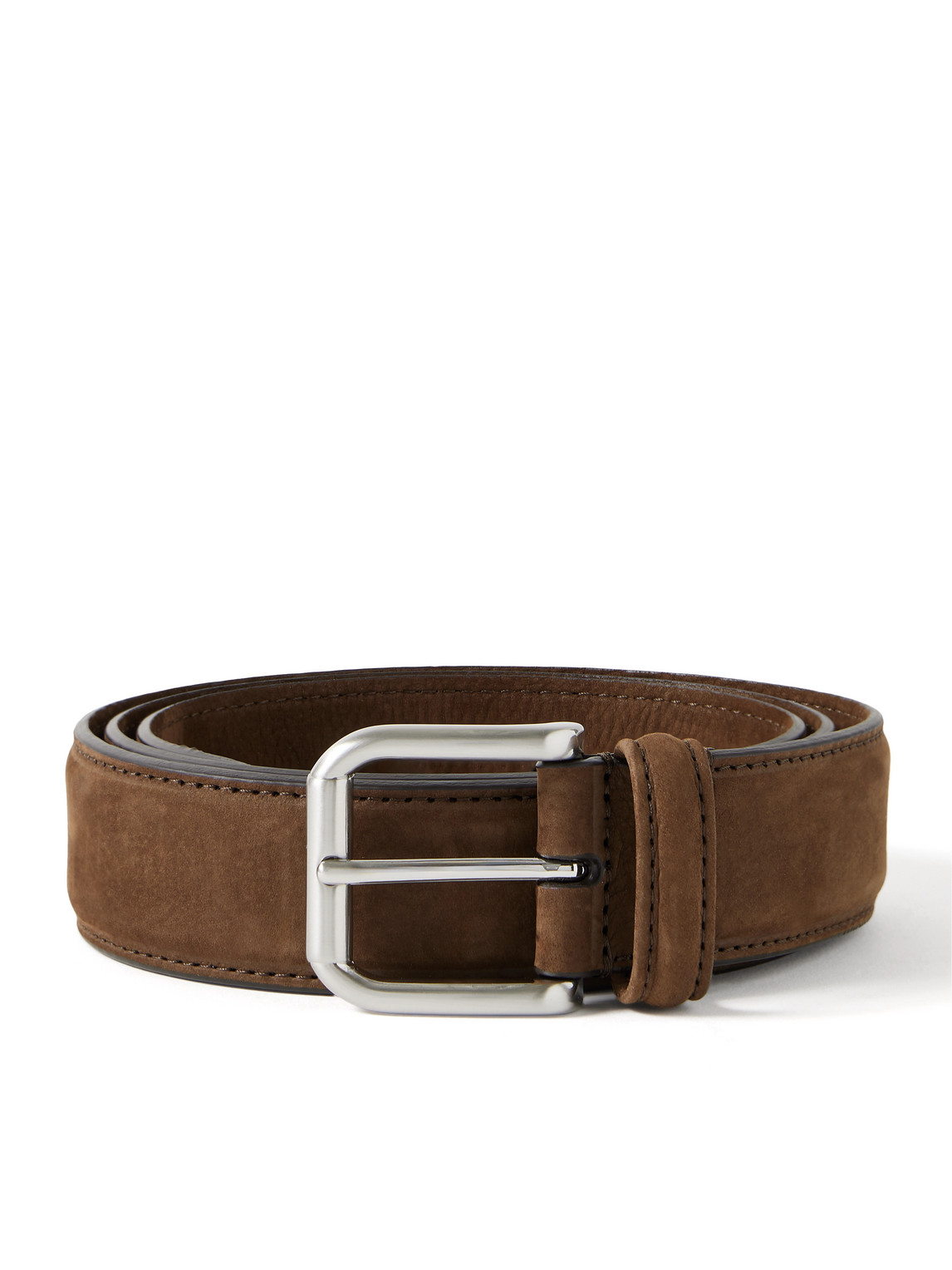 Anderson's 3.5cm Nubuck Belt In Brown