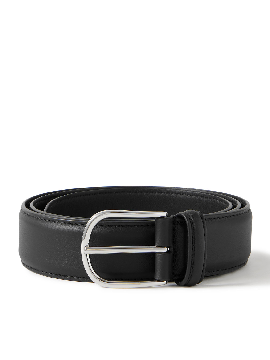 Anderson's 3.5cm Leather Belt In Black