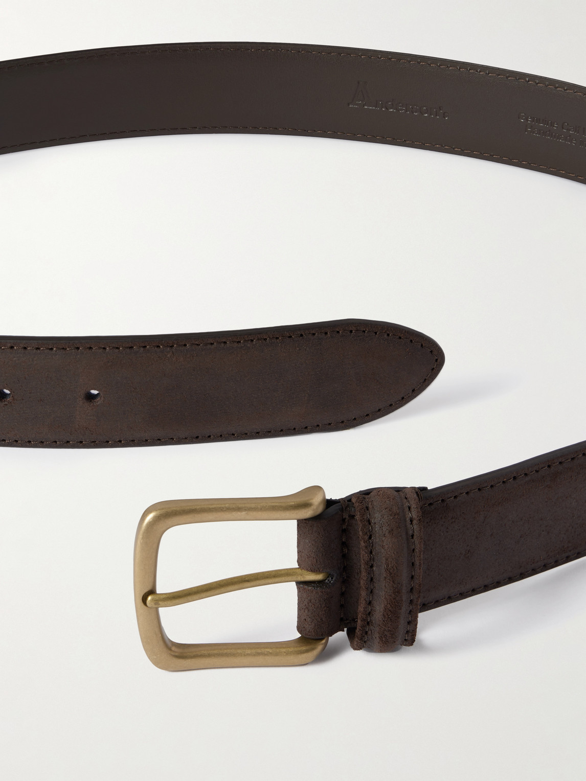 Anderson's Waxed-suede Belt
